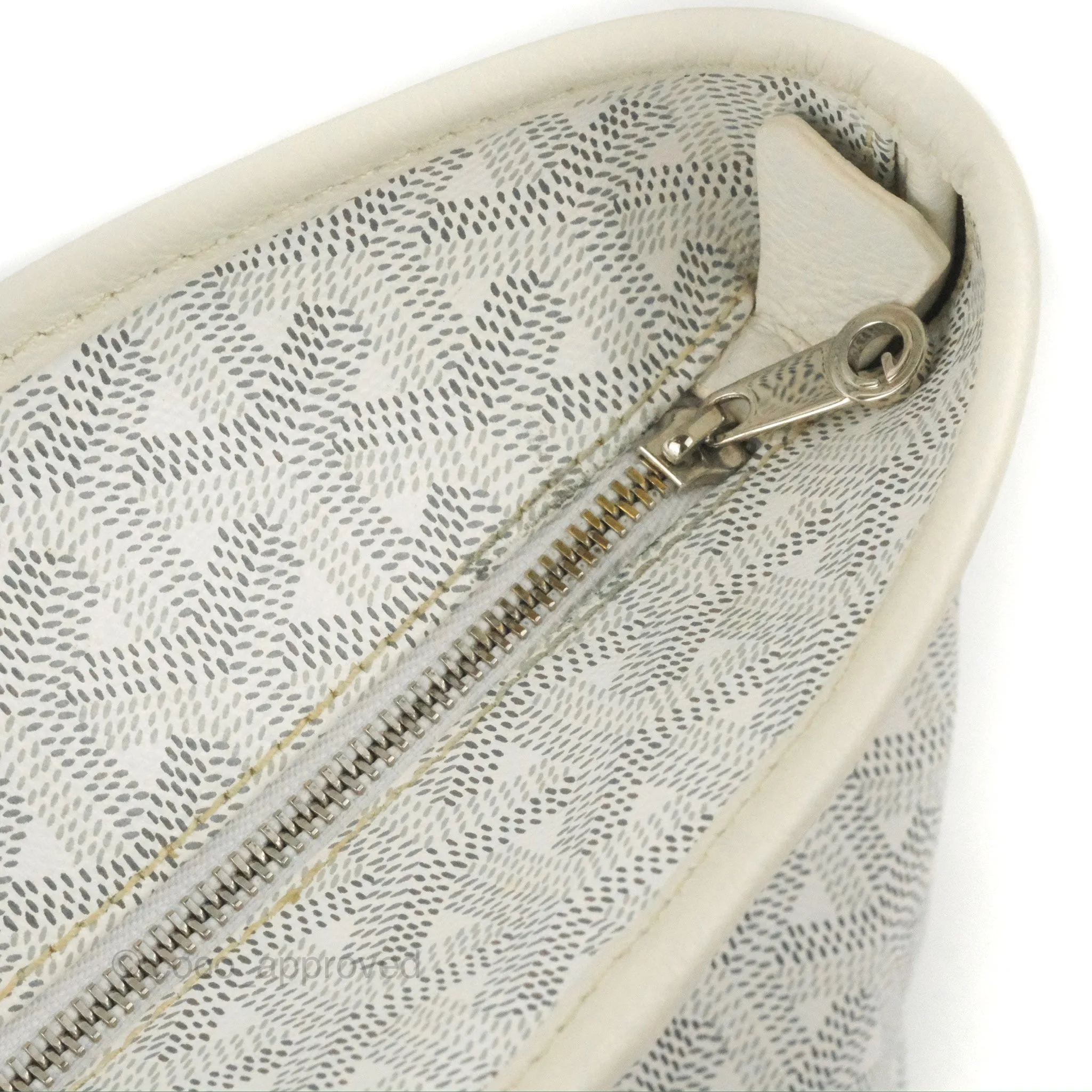 Goyard Artois Goyardine Canvas PM White