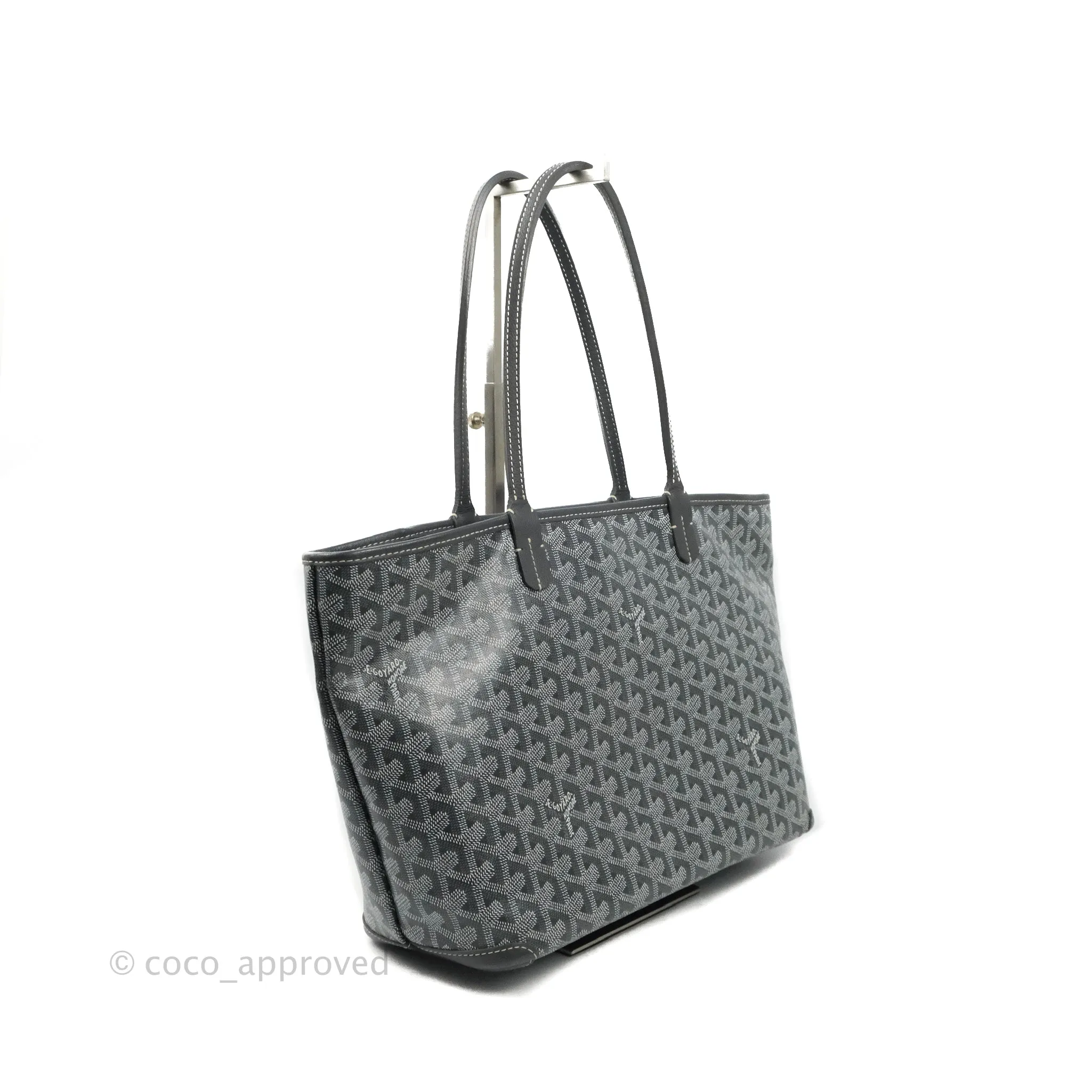 Goyard Artois Grey Goyardine Canvas PM