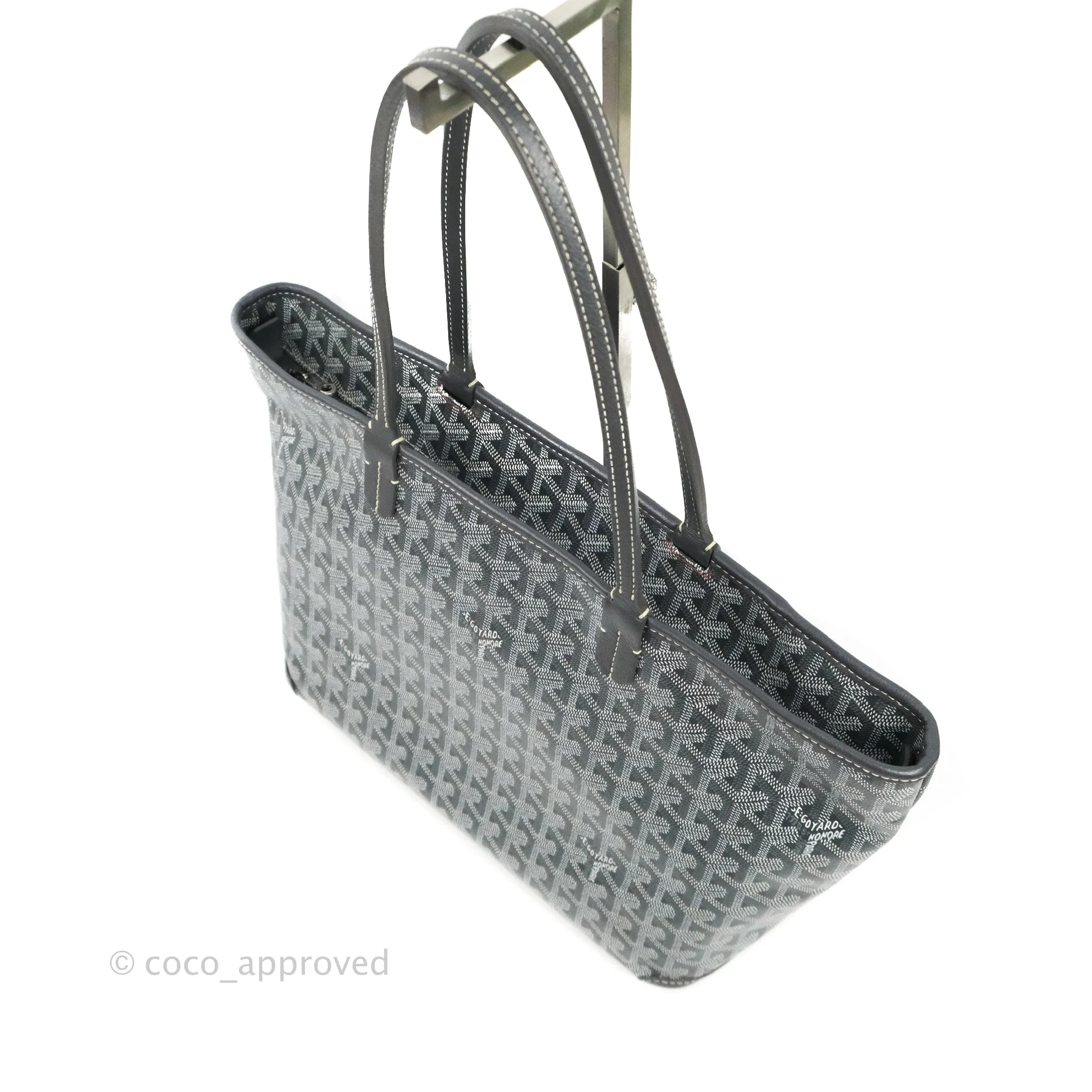 Goyard Artois Grey Goyardine Canvas PM