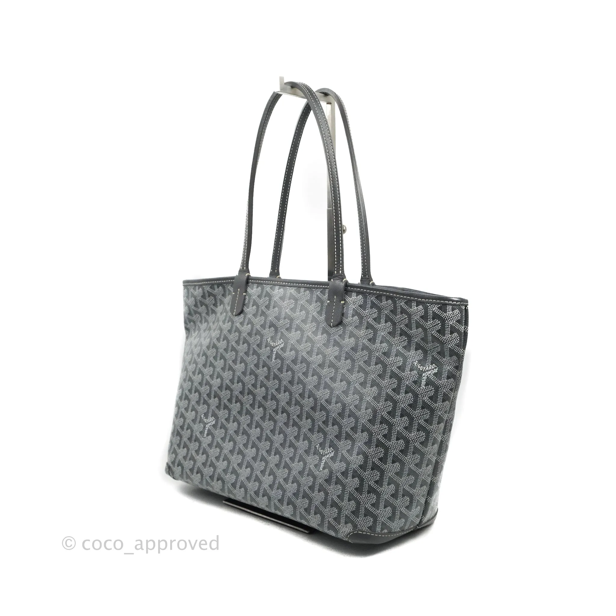 Goyard Artois Grey Goyardine Canvas PM