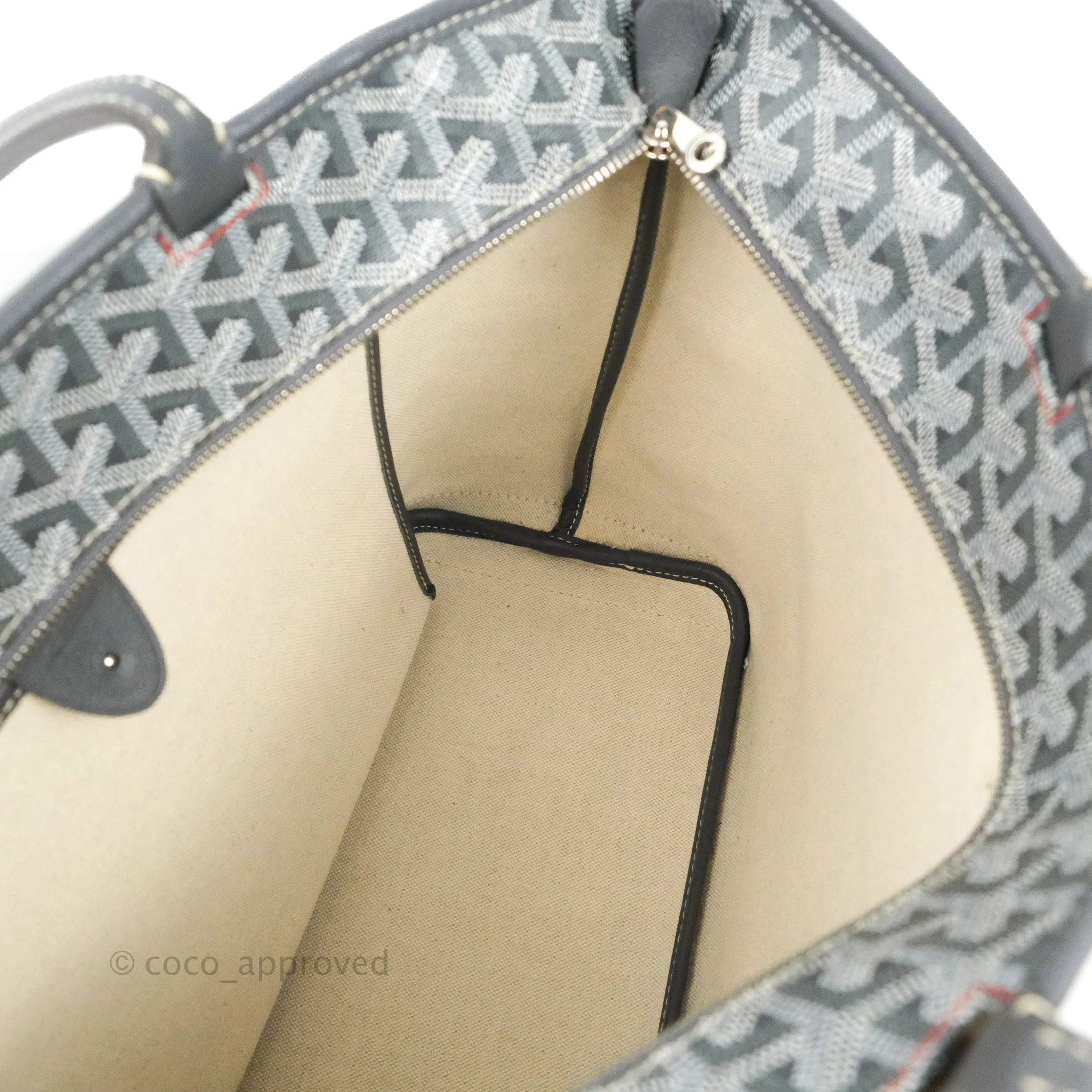 Goyard Artois Grey Goyardine Canvas PM