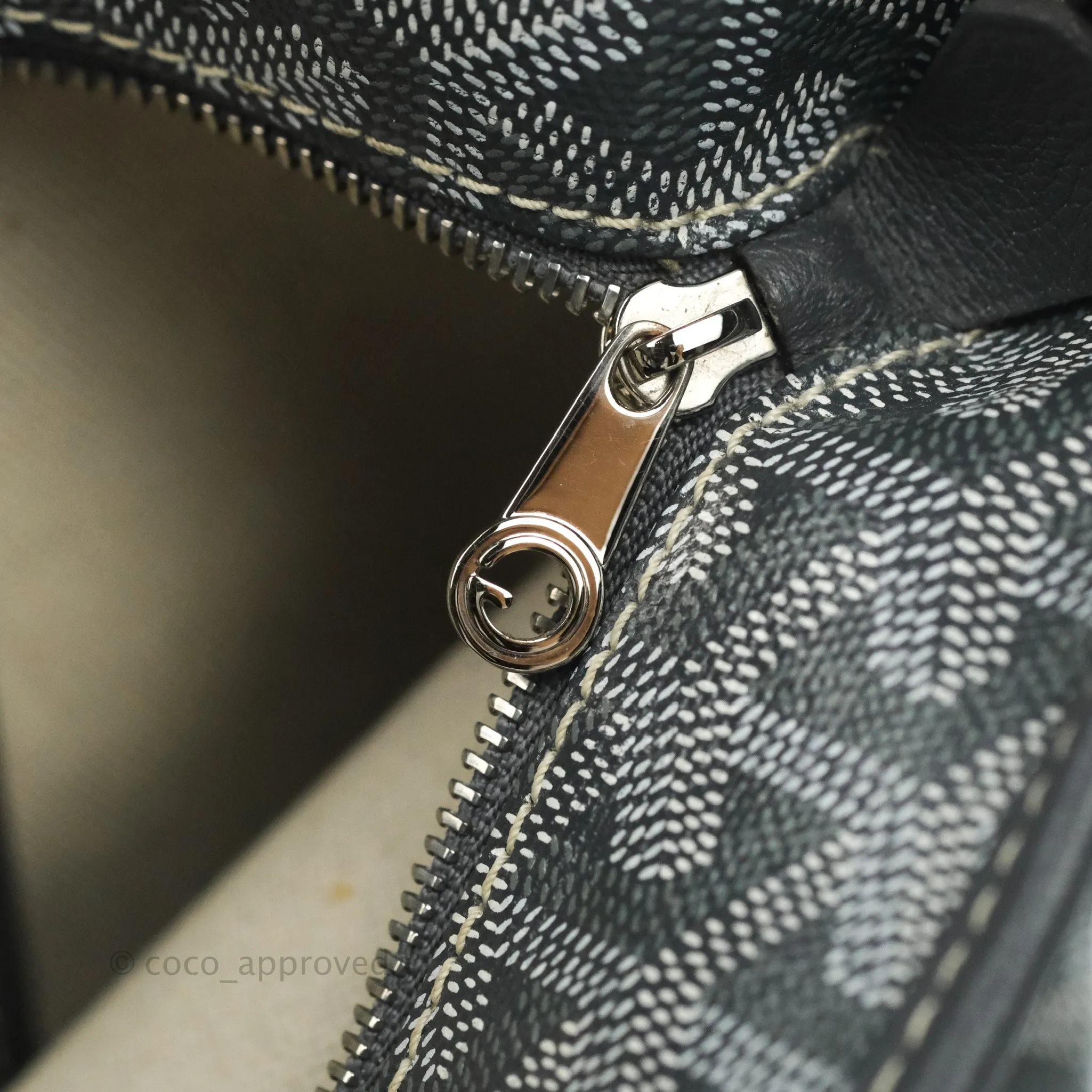 Goyard Artois Grey Goyardine Canvas PM
