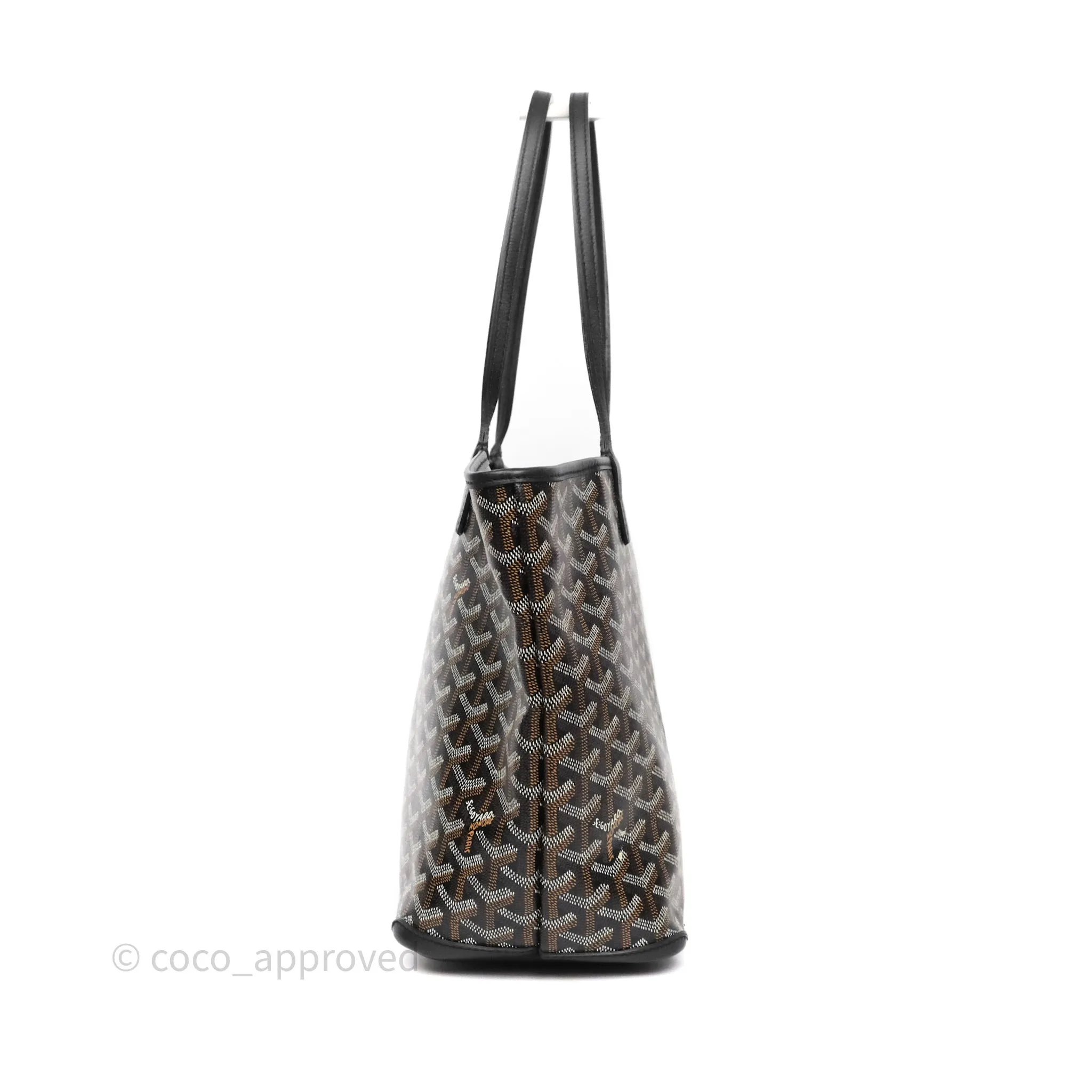 Goyard Artois Tote PM Goyardine Canvas Black