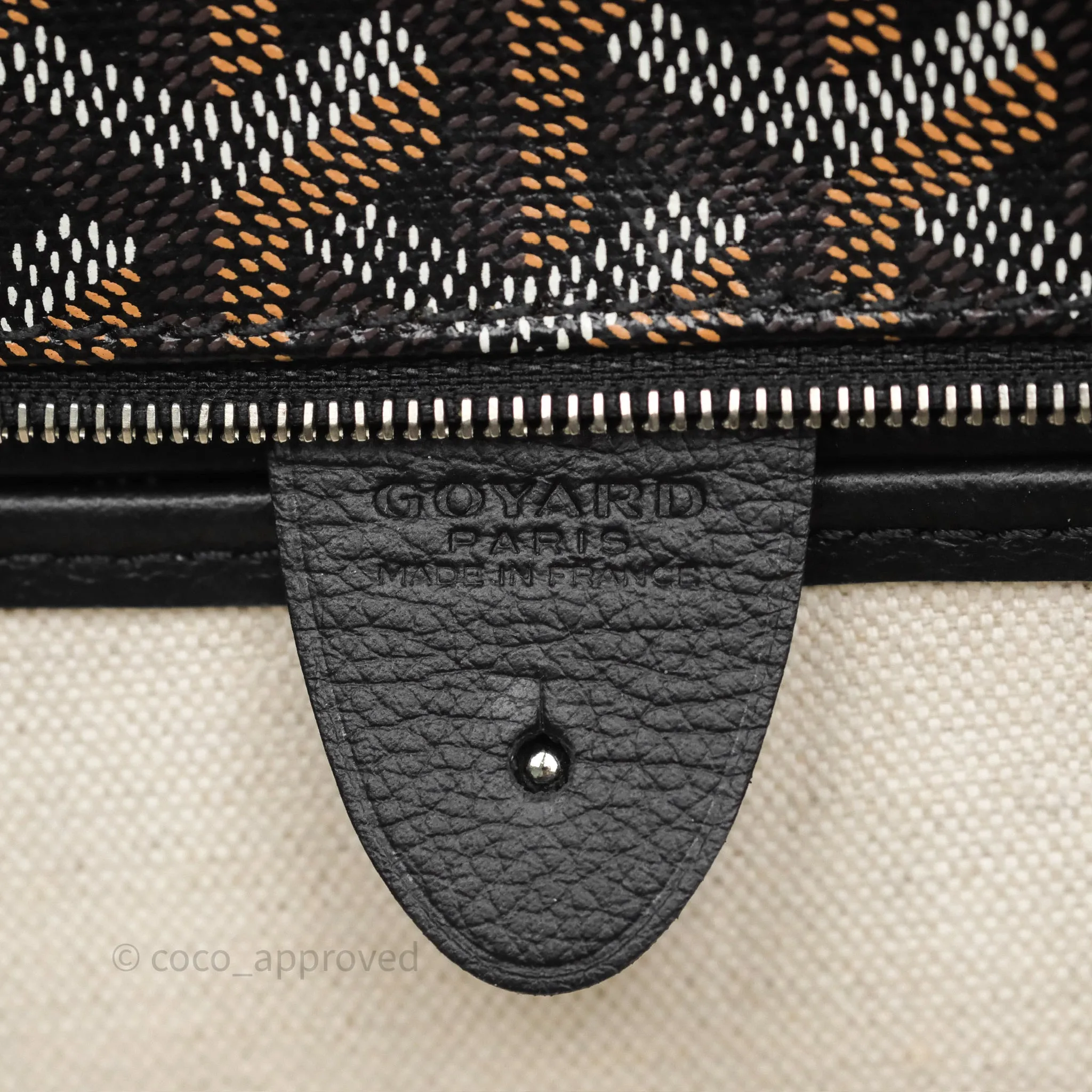 Goyard Artois Tote PM Goyardine Canvas Black