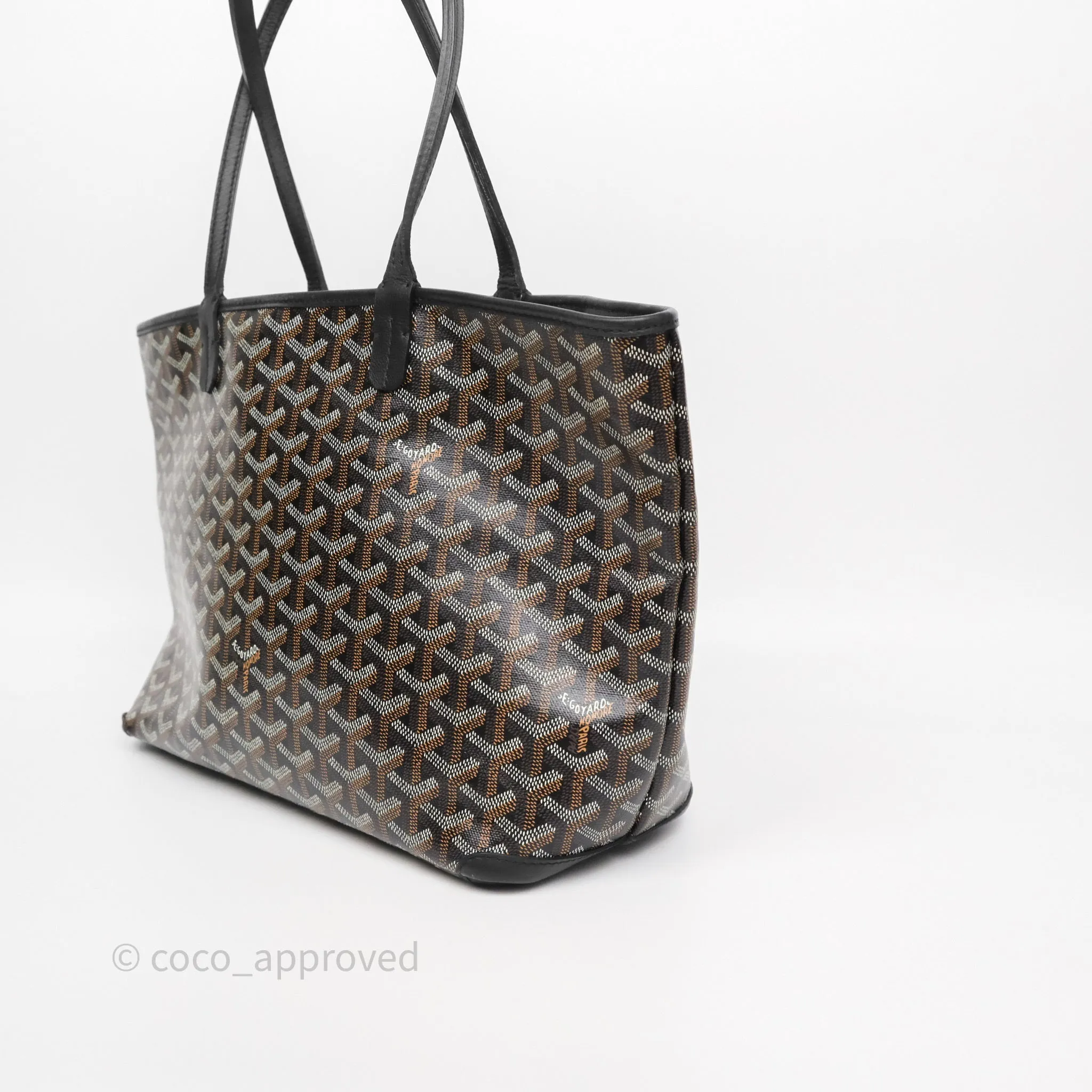 Goyard Artois Tote PM Goyardine Canvas Black