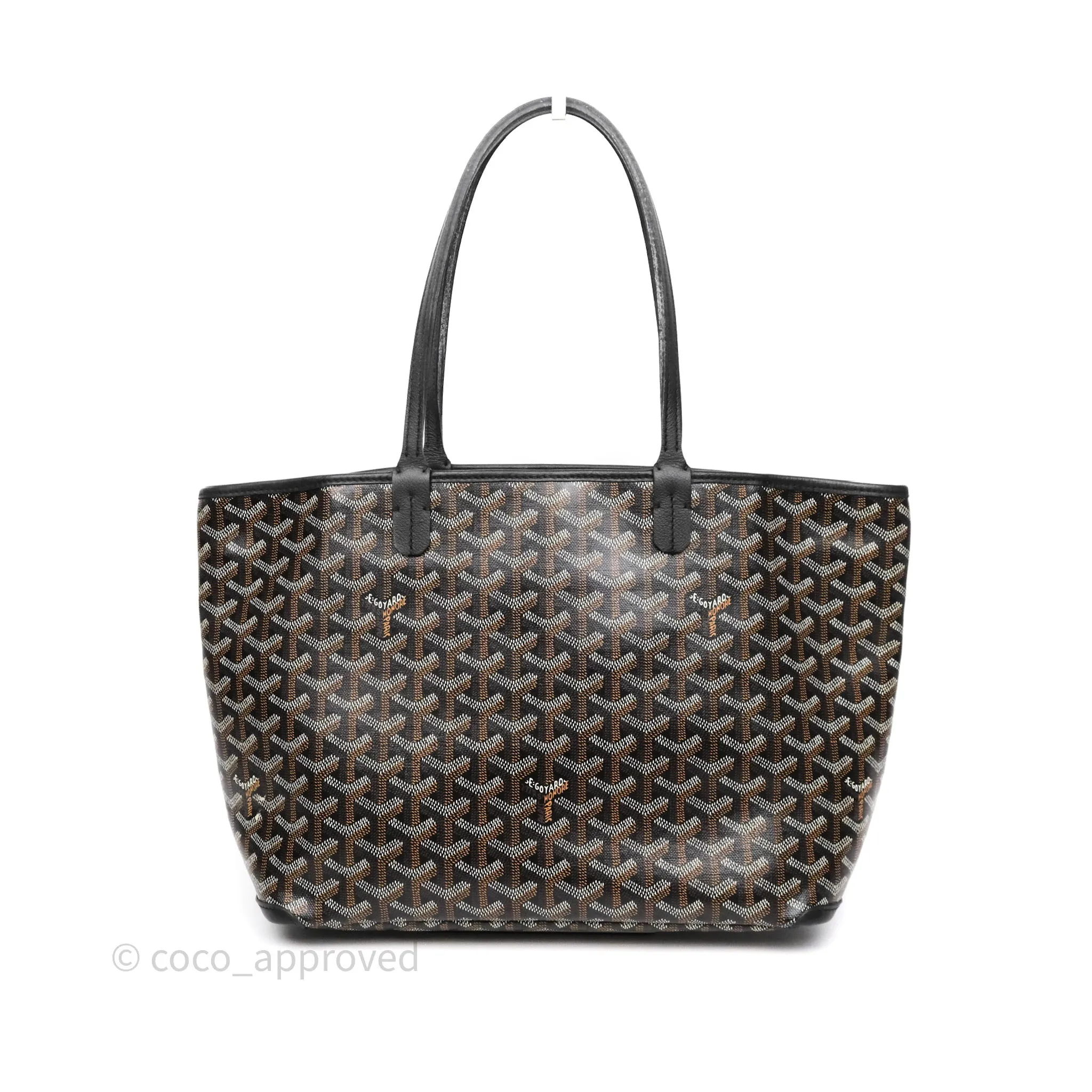 Goyard Artois Tote PM Goyardine Canvas Black