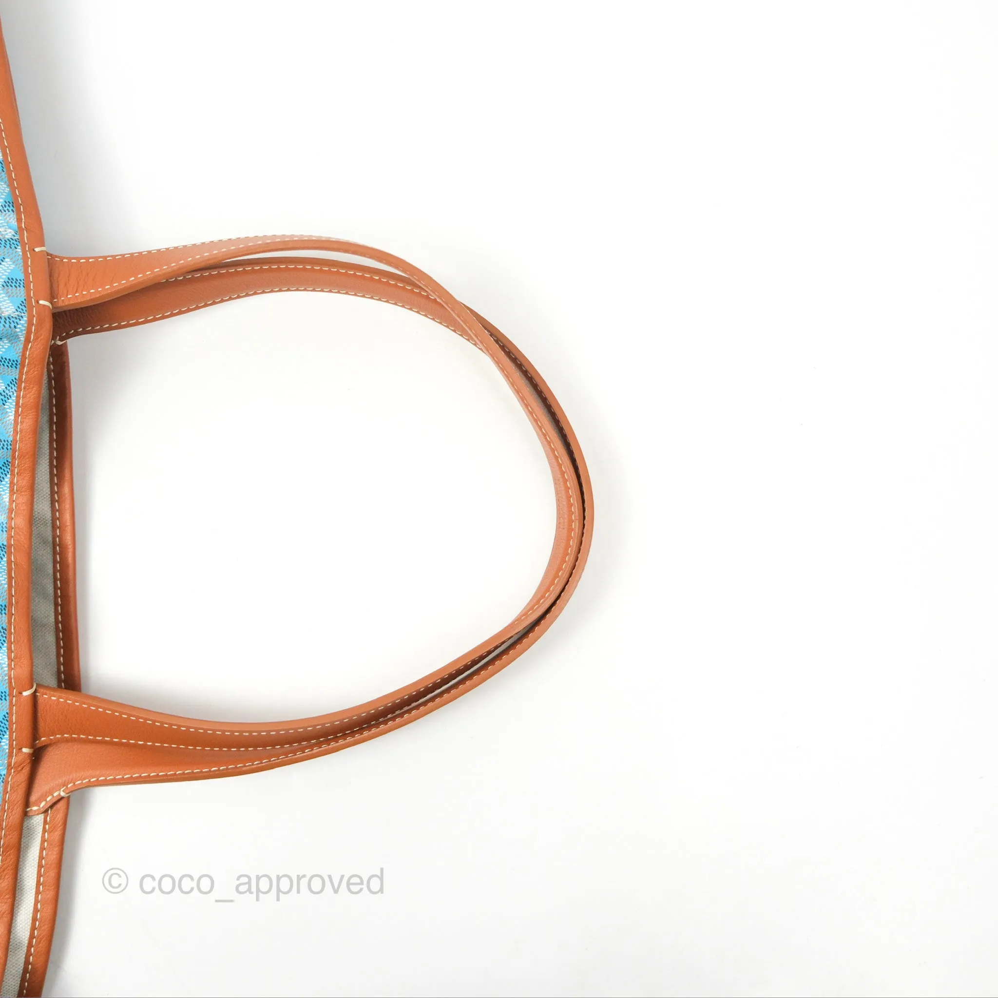 Goyard Belharra Bag Reversible Turquoise & Tan