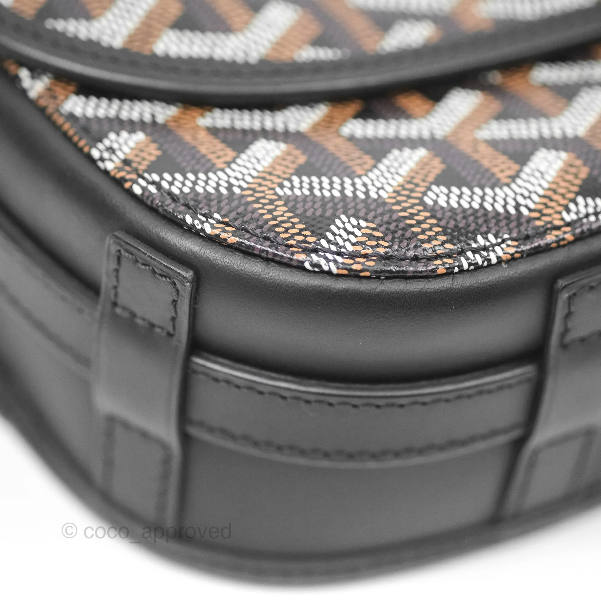 Goyard Belvedere II PM Messenger Bag Black Goyardine