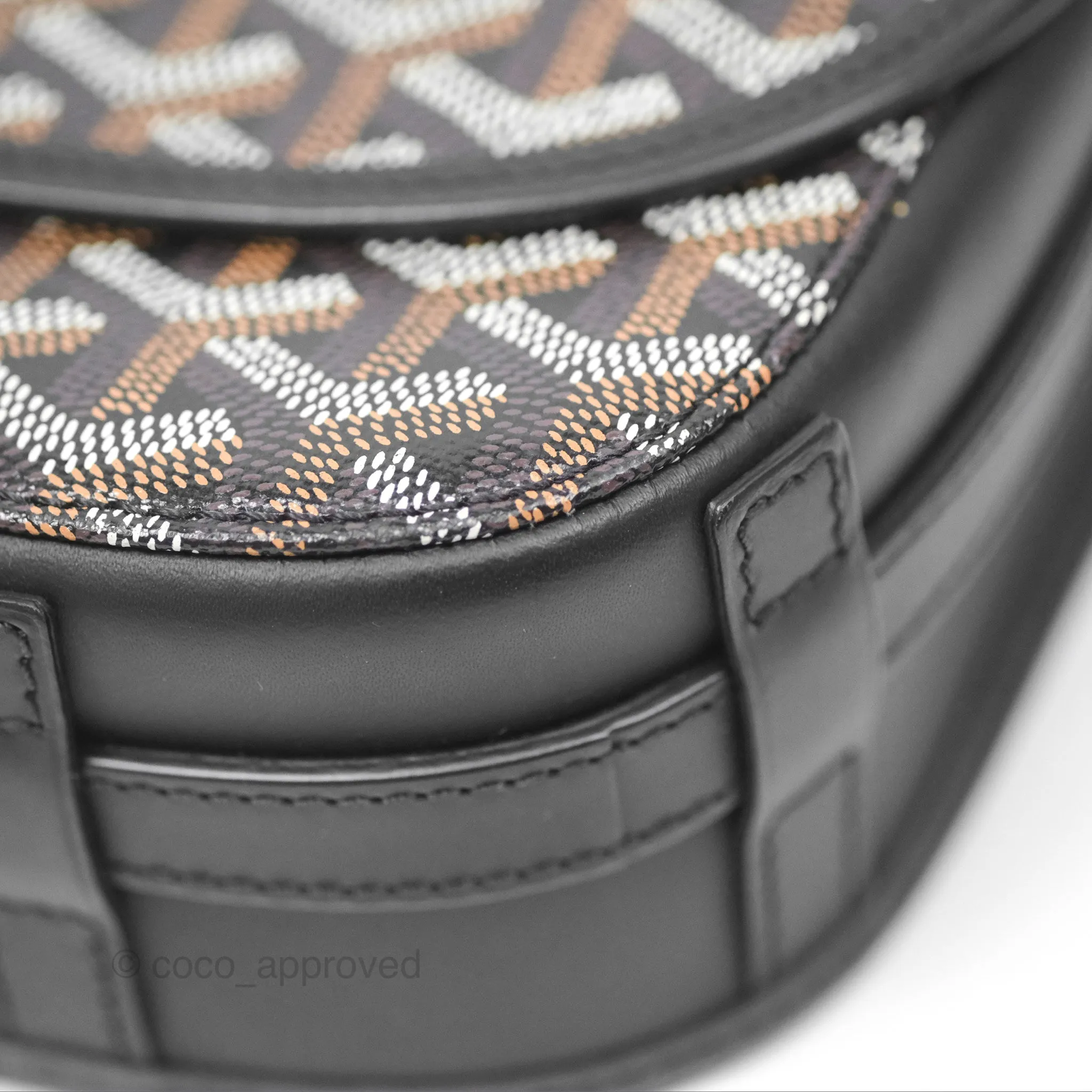 Goyard Belvedere II PM Messenger Bag Black Goyardine