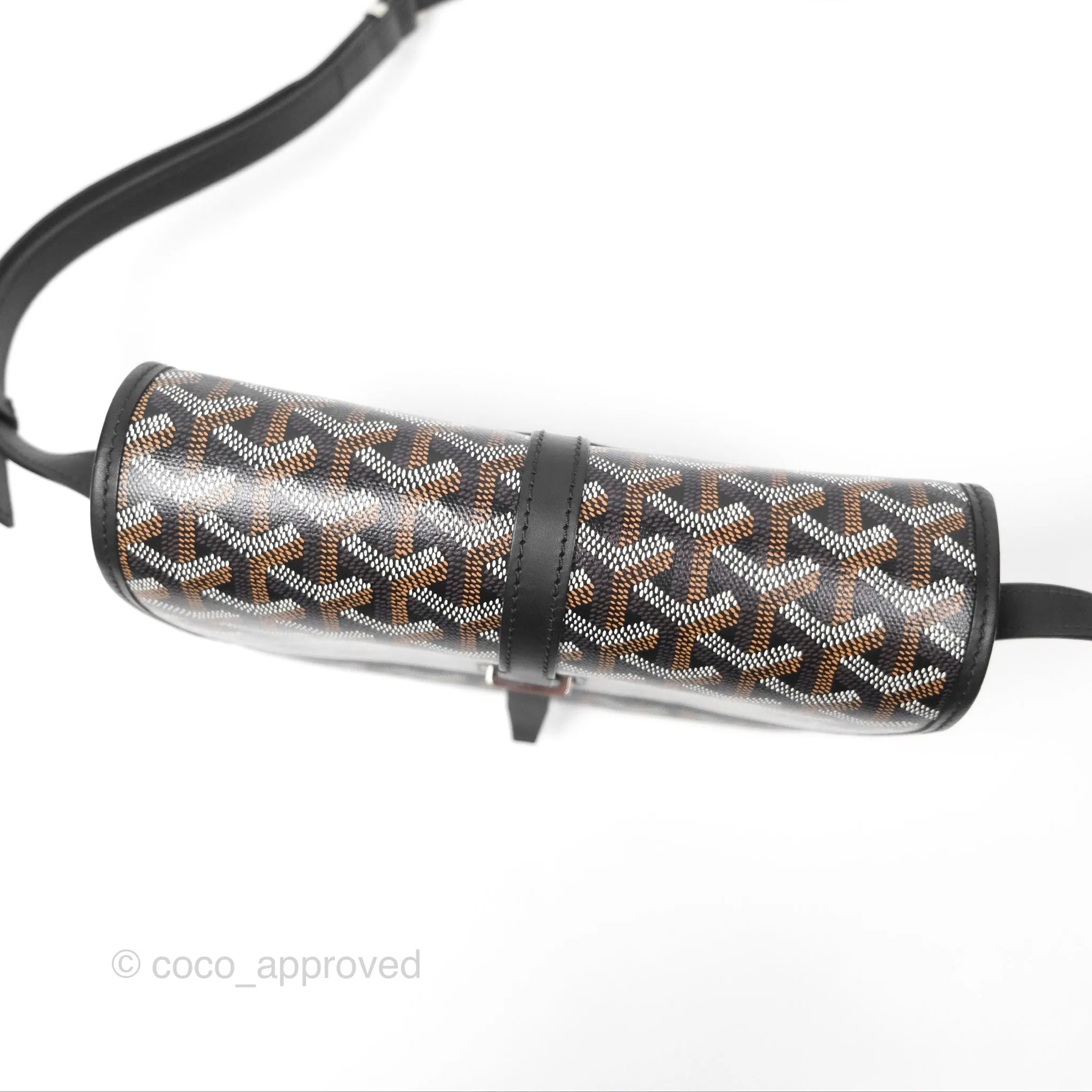 Goyard Belvedere II PM Messenger Bag Black Goyardine