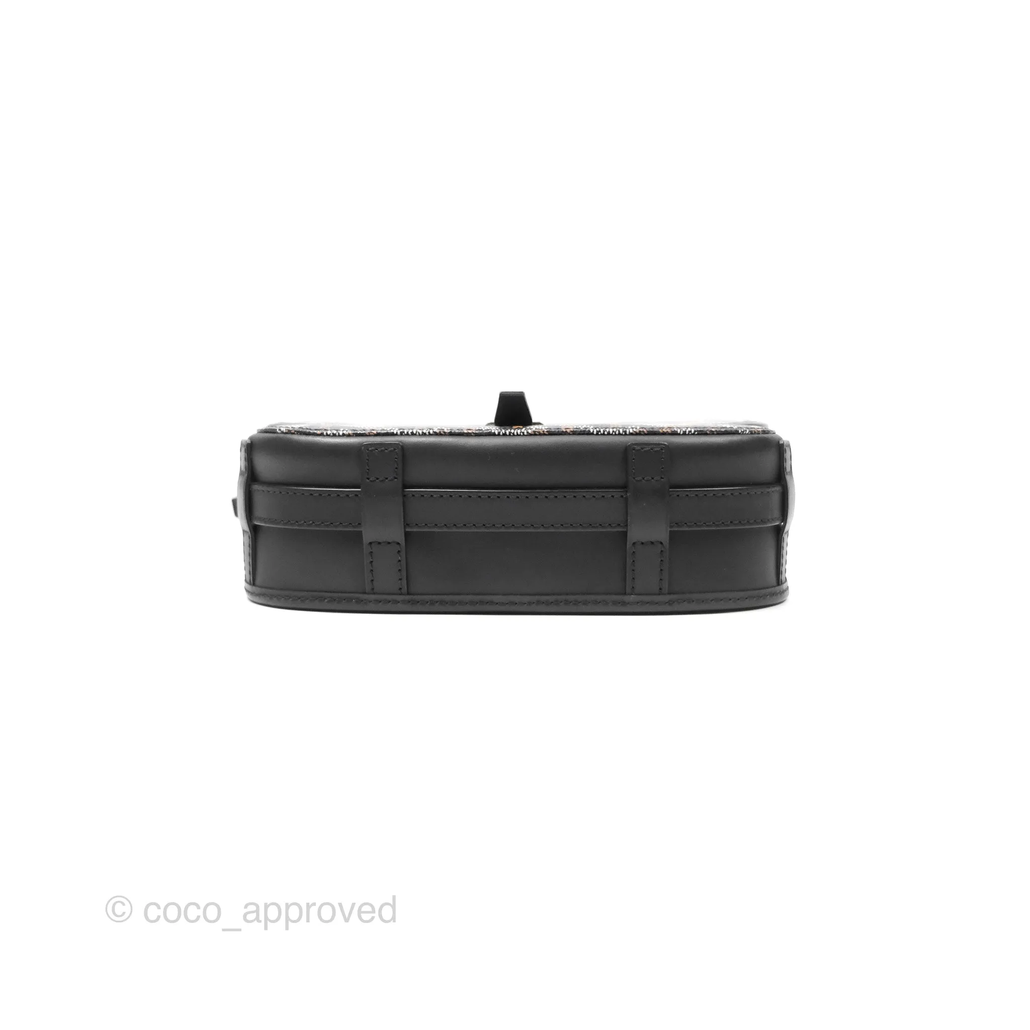 Goyard Belvedere II PM Messenger Bag Black Goyardine