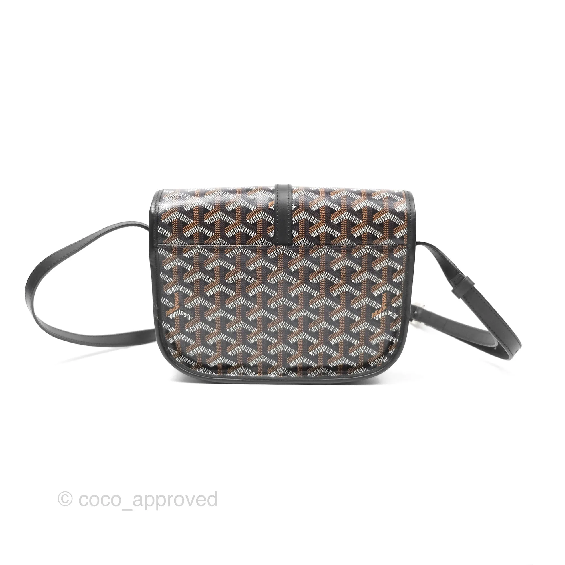 Goyard Belvedere II PM Messenger Bag Black Goyardine