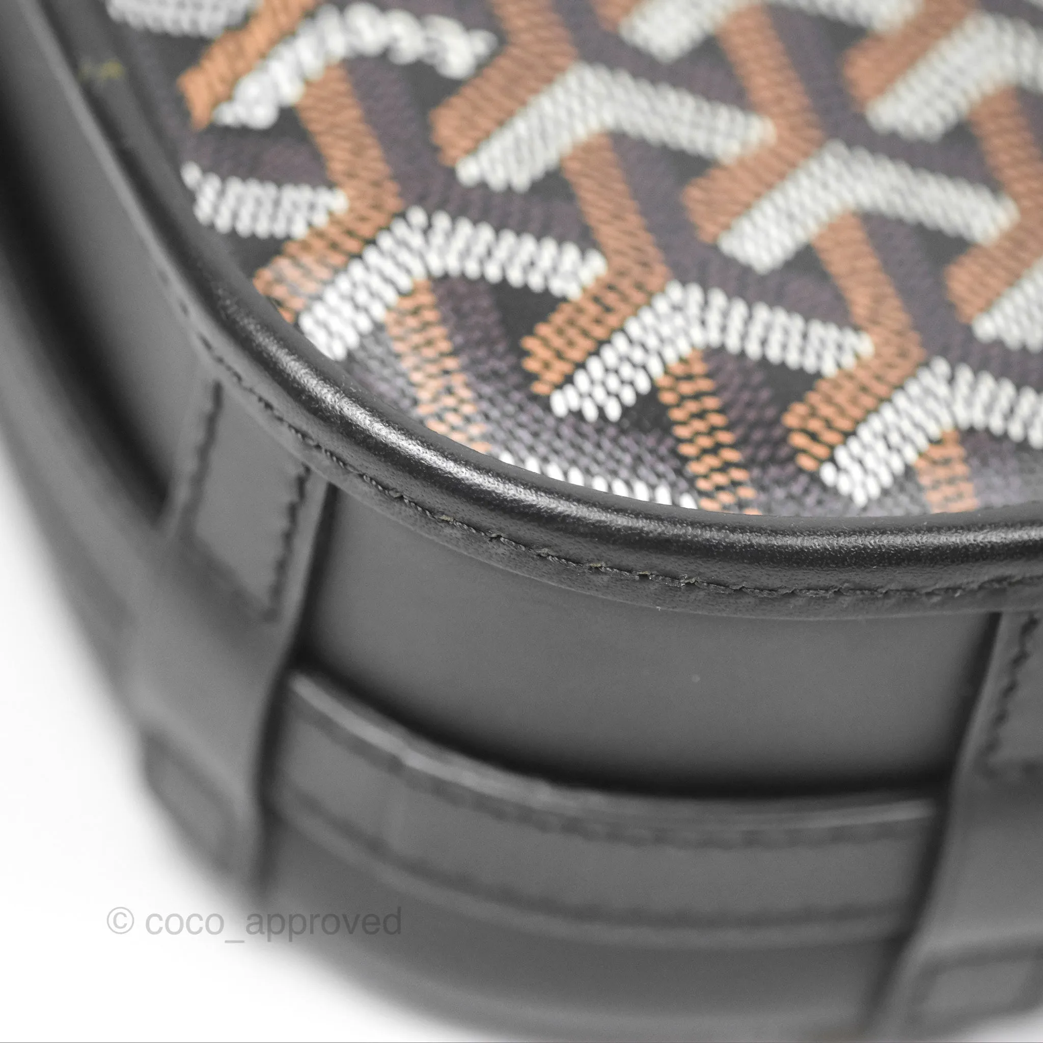 Goyard Belvedere II PM Messenger Bag Black Goyardine