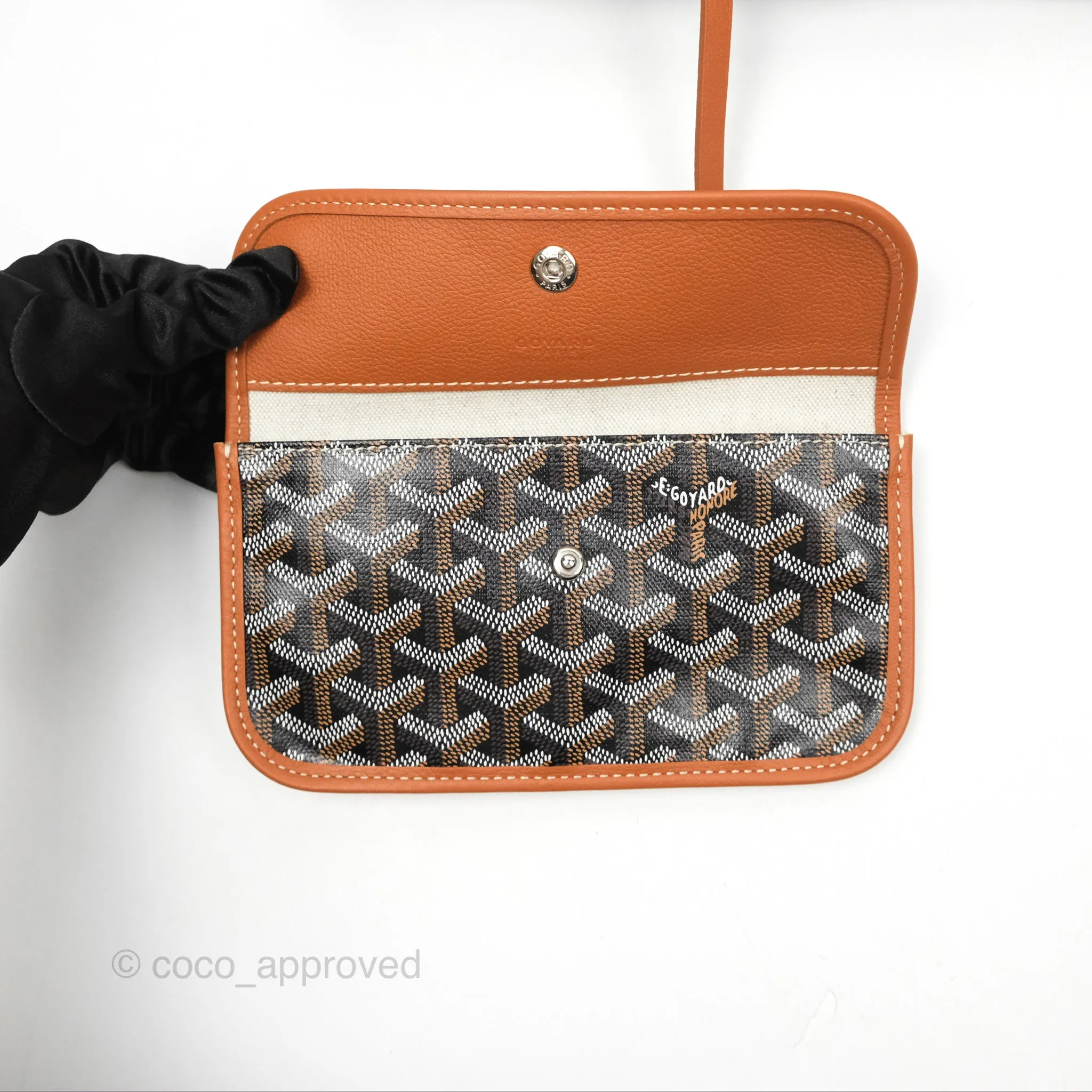 Goyard Bohme Hobo Bag Black & Tan