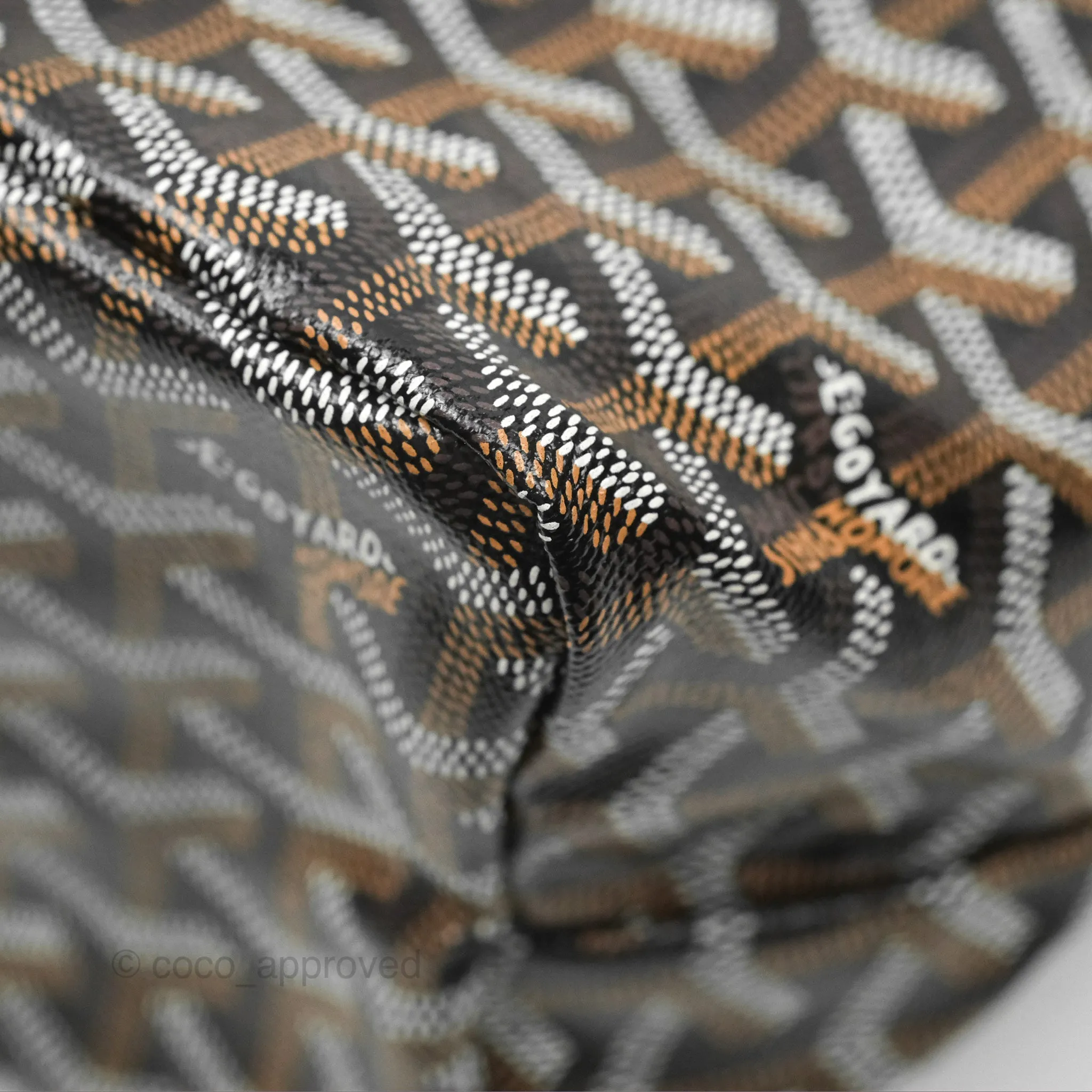Goyard Bohme Hobo Bag Black & Tan