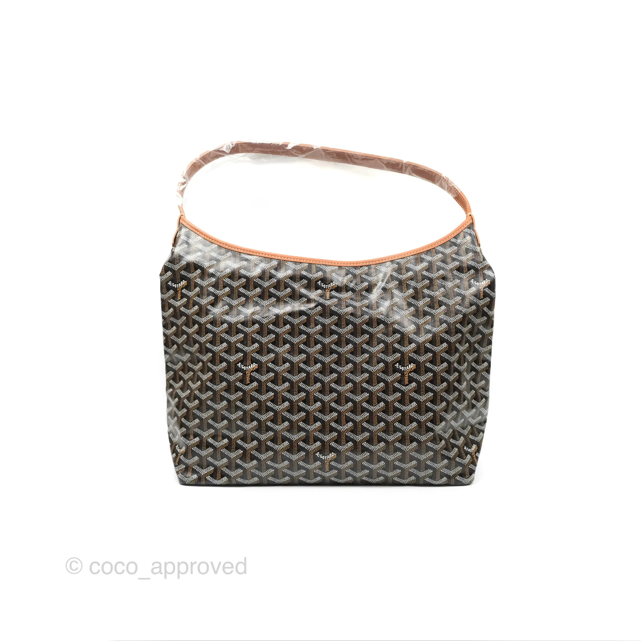 Goyard Bohme Hobo Bag Black & Tan