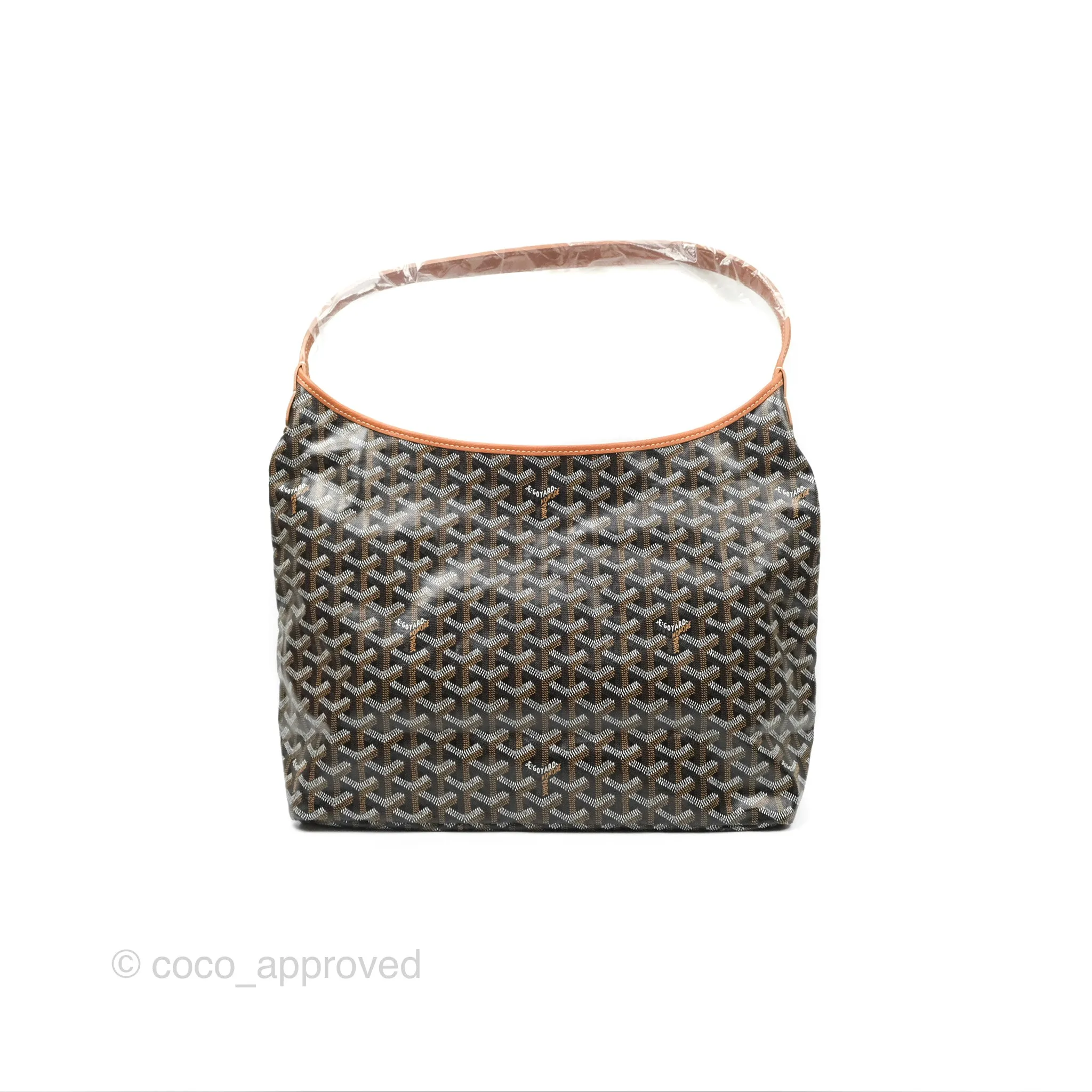 Goyard Bohme Hobo Bag Black & Tan
