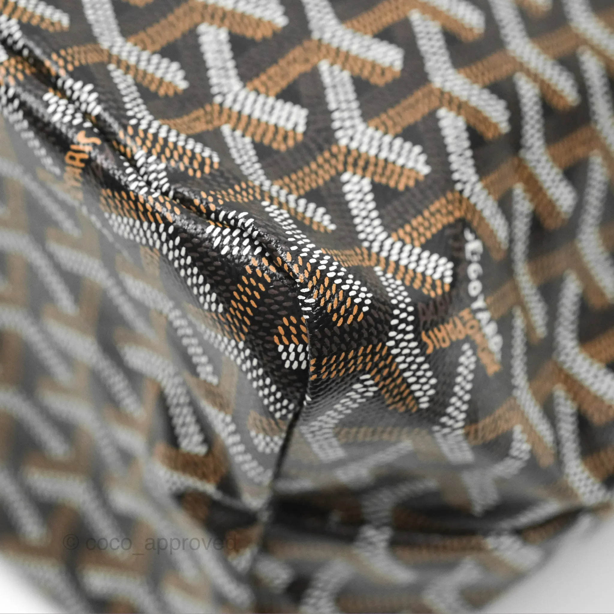 Goyard Bohme Hobo Bag Black & Tan