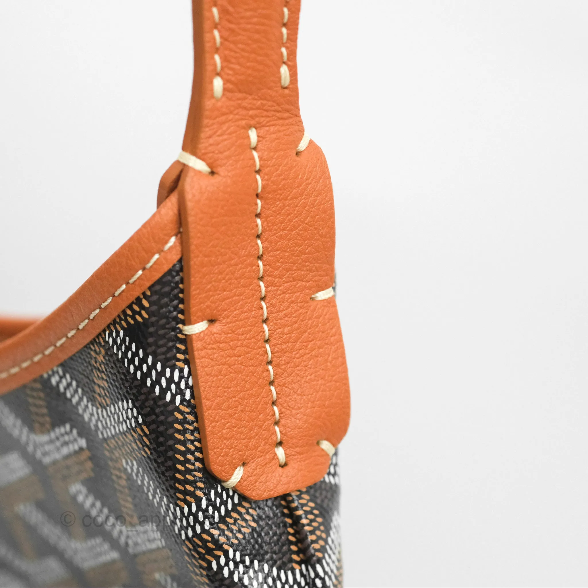 Goyard Bohme Hobo Bag Black & Tan
