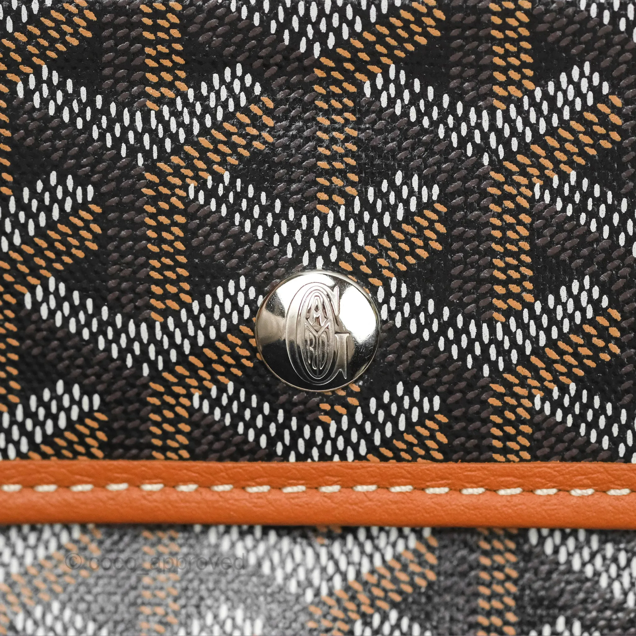 Goyard Bohme Hobo Bag Black & Tan