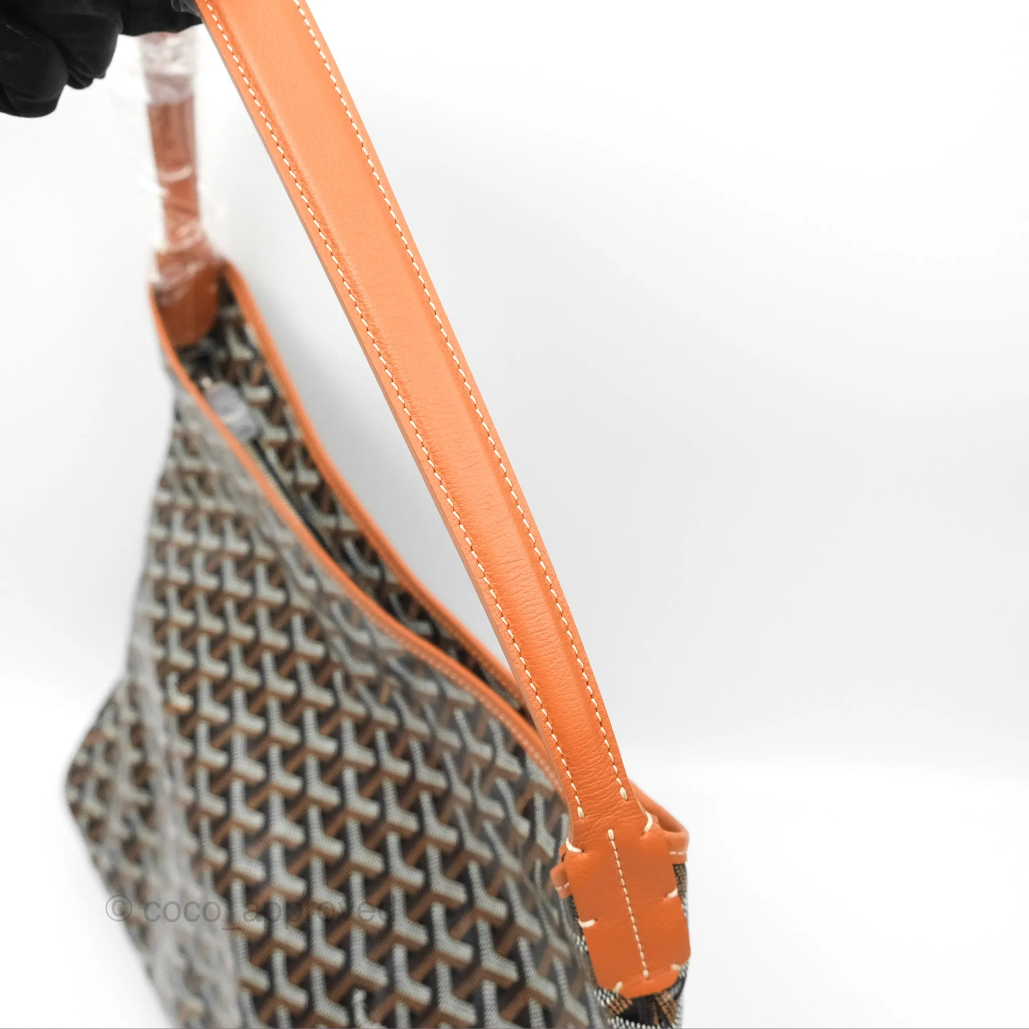 Goyard Bohme Hobo Bag Black & Tan