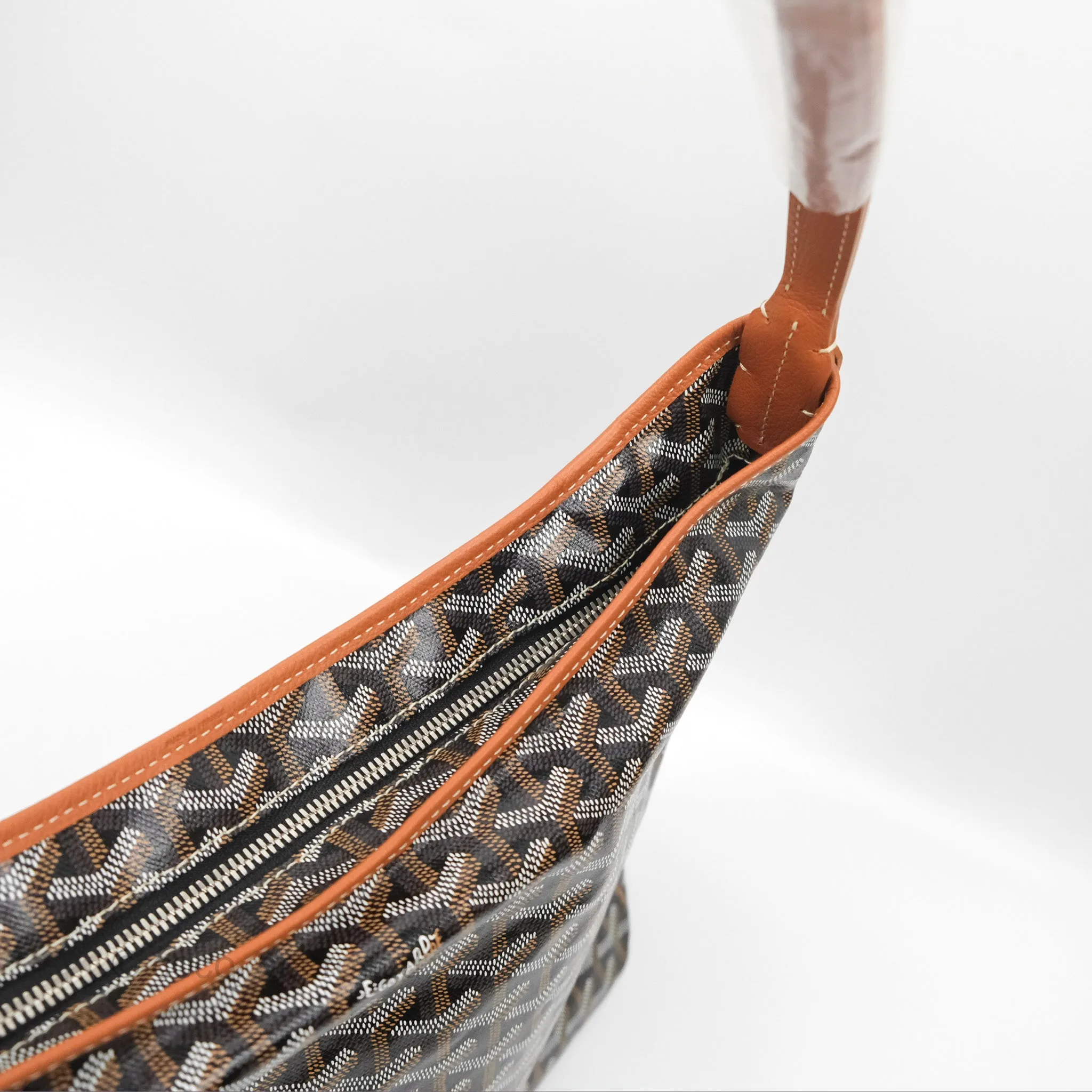 Goyard Bohme Hobo Bag Black & Tan
