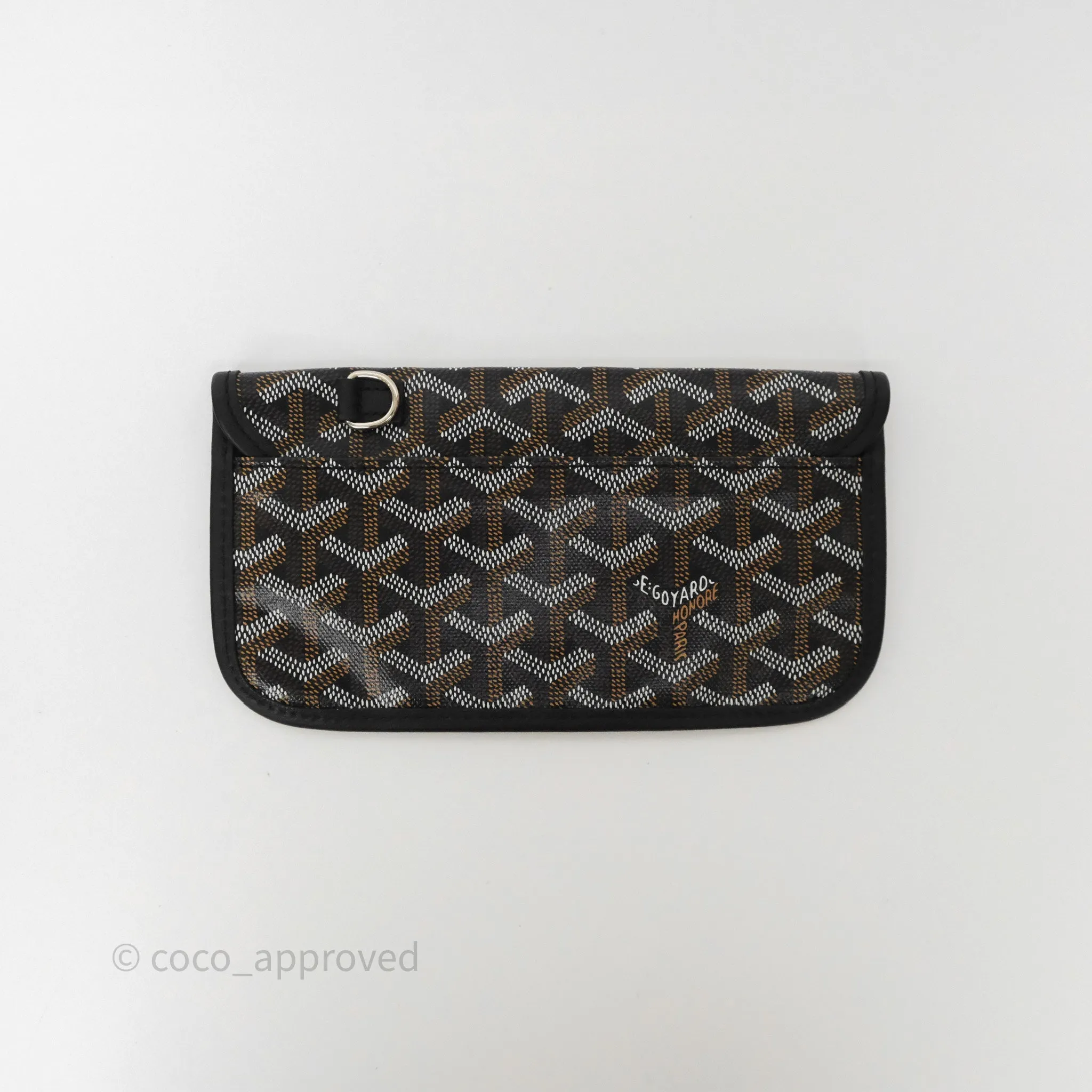 Goyard Bohme Hobo Bag Black Goyardine Canvas