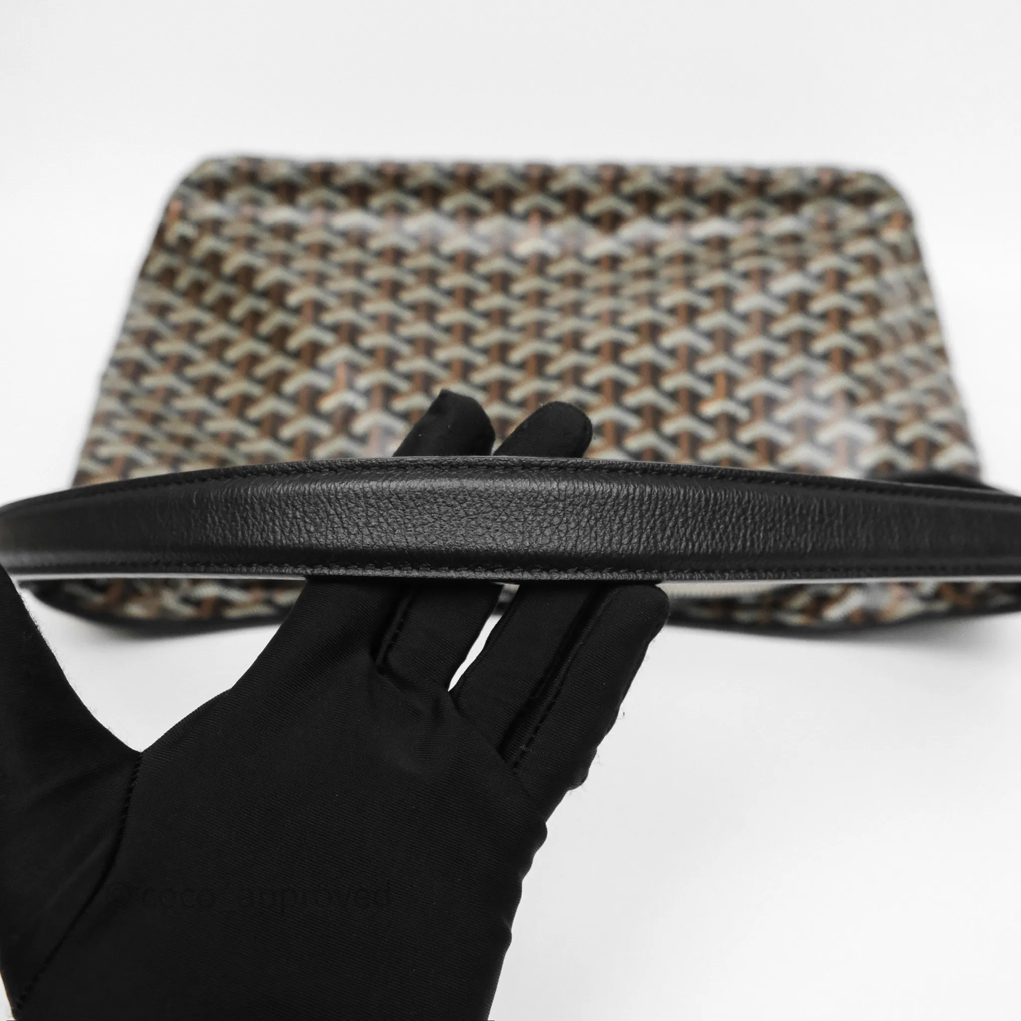 Goyard Bohme Hobo Bag Black Goyardine Canvas