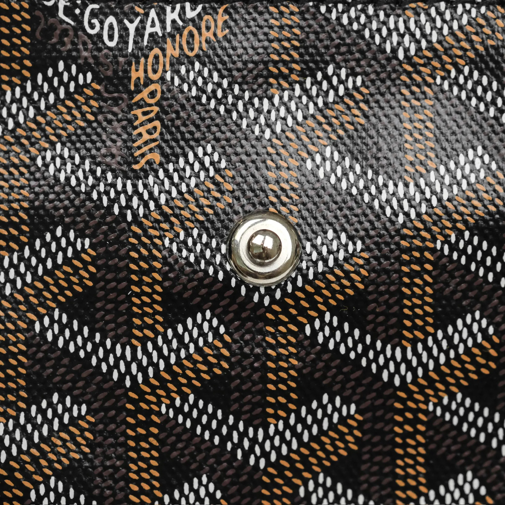 Goyard Bohme Hobo Bag Black Goyardine Canvas