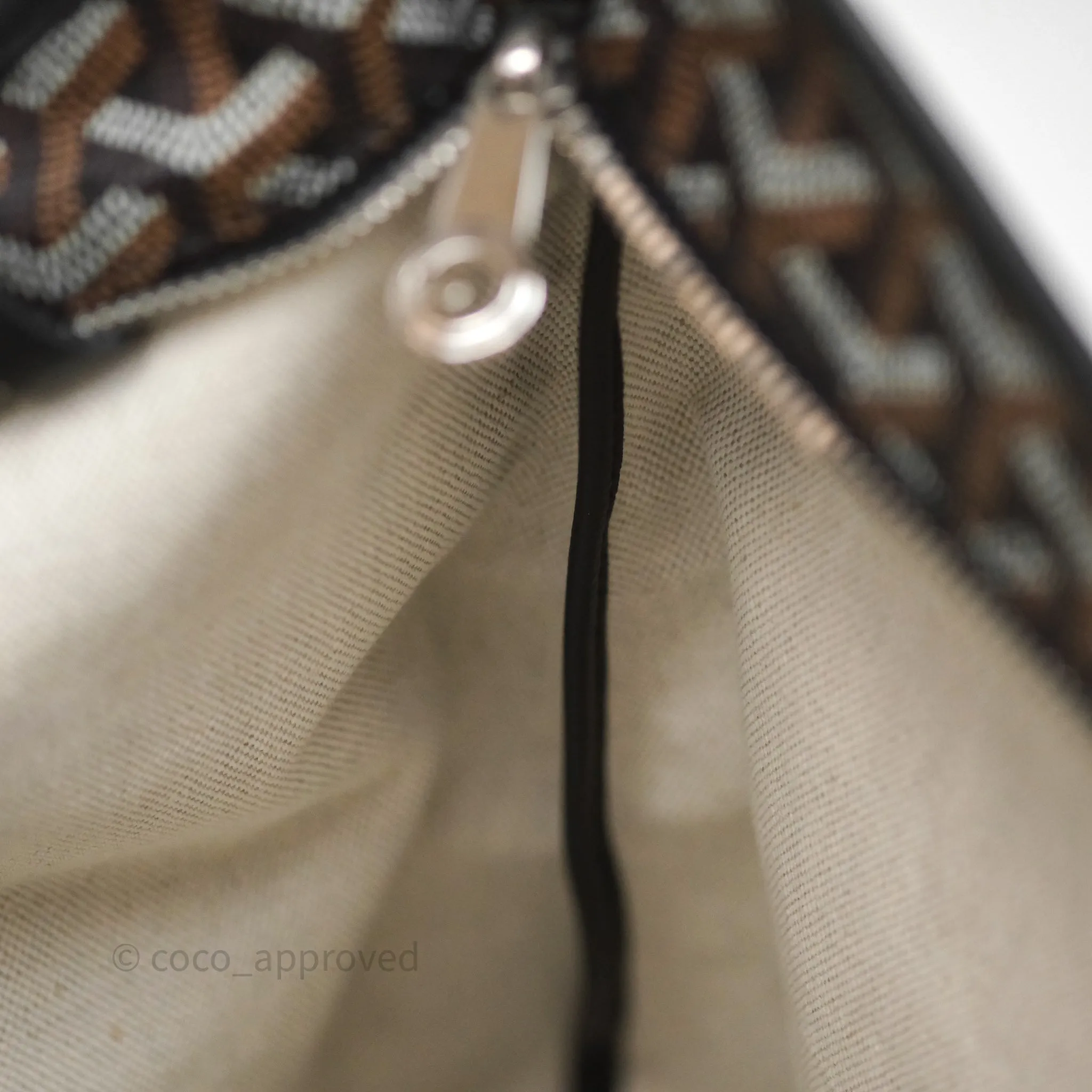 Goyard Bohme Hobo Bag Black Goyardine Canvas