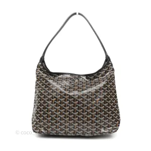 Goyard Bohme Hobo Bag Black Goyardine Canvas