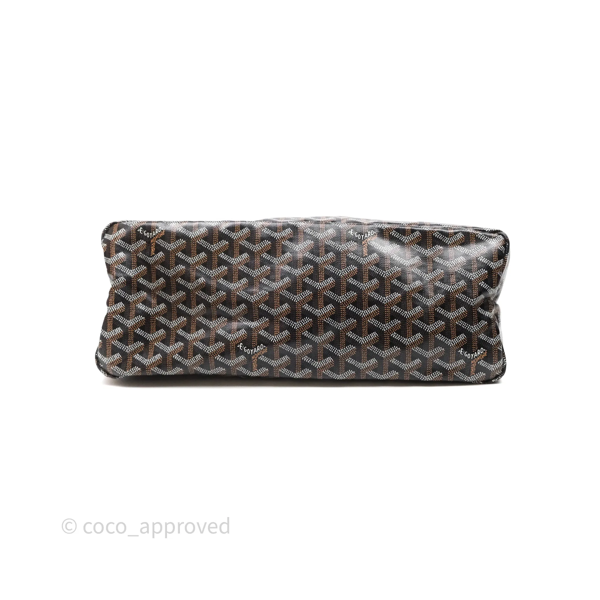 Goyard Bohme Hobo Bag Black Goyardine Canvas