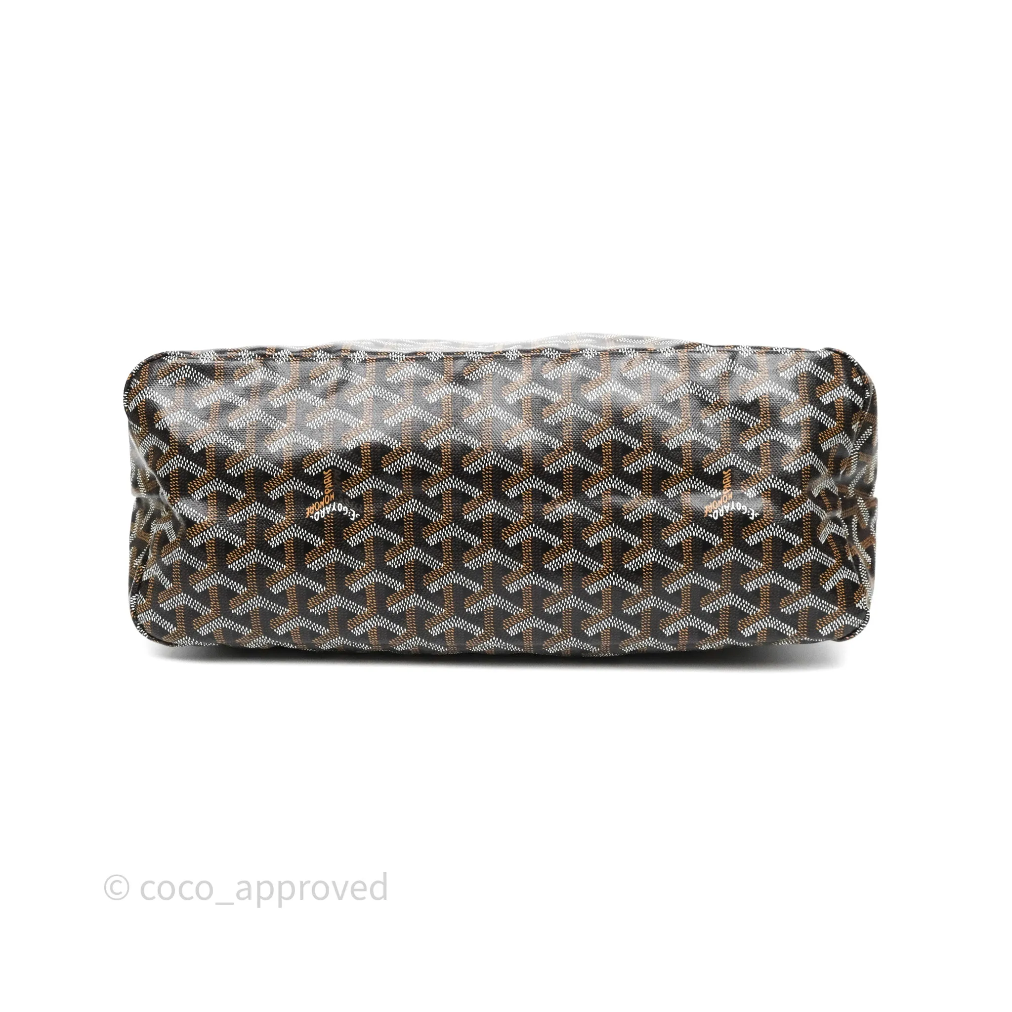 Goyard Bohme Hobo Bag Black Goyardine Canvas