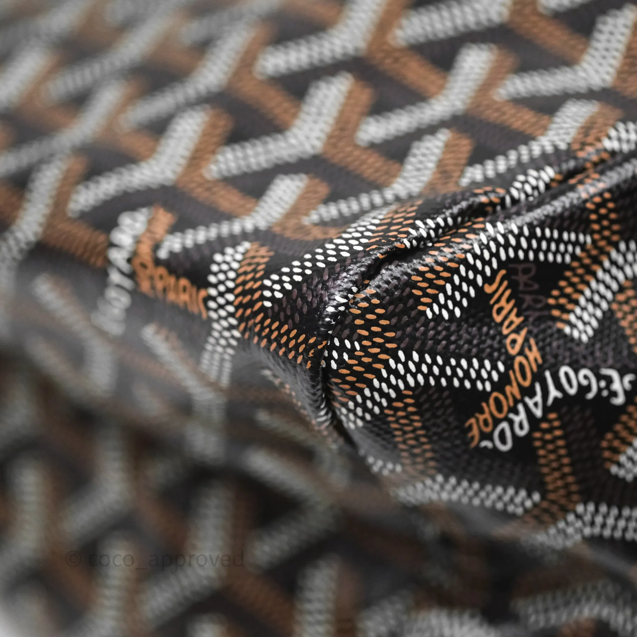 Goyard Bohme Hobo Bag Black Goyardine Canvas