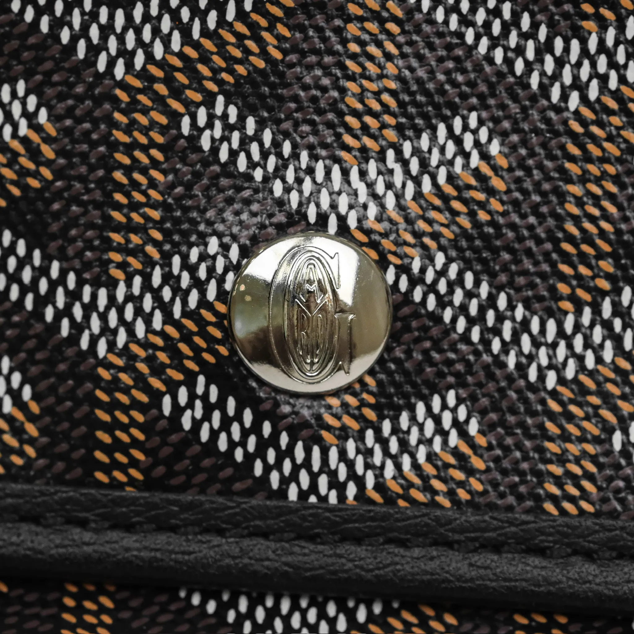 Goyard Bohme Hobo Bag Black Goyardine Canvas