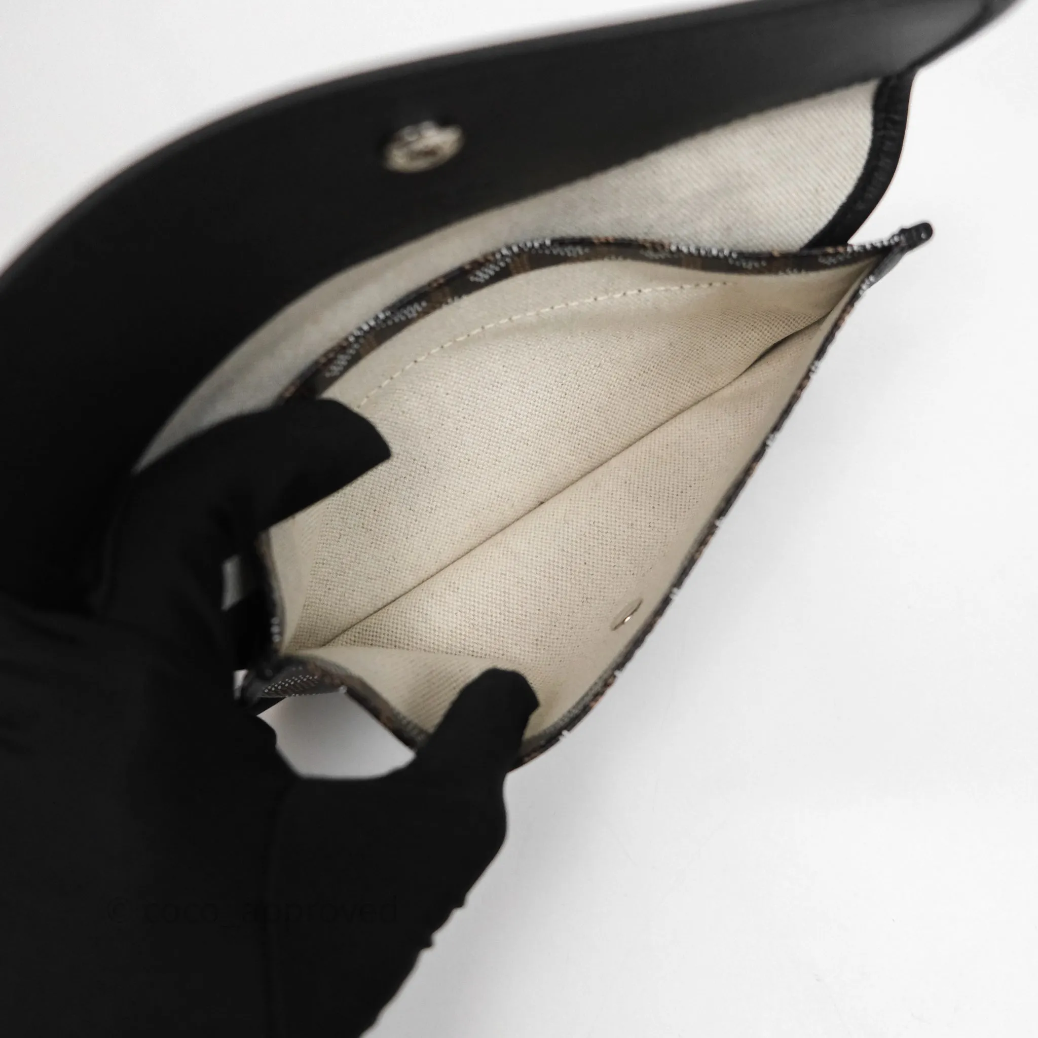 Goyard Bohme Hobo Bag Black Goyardine Canvas