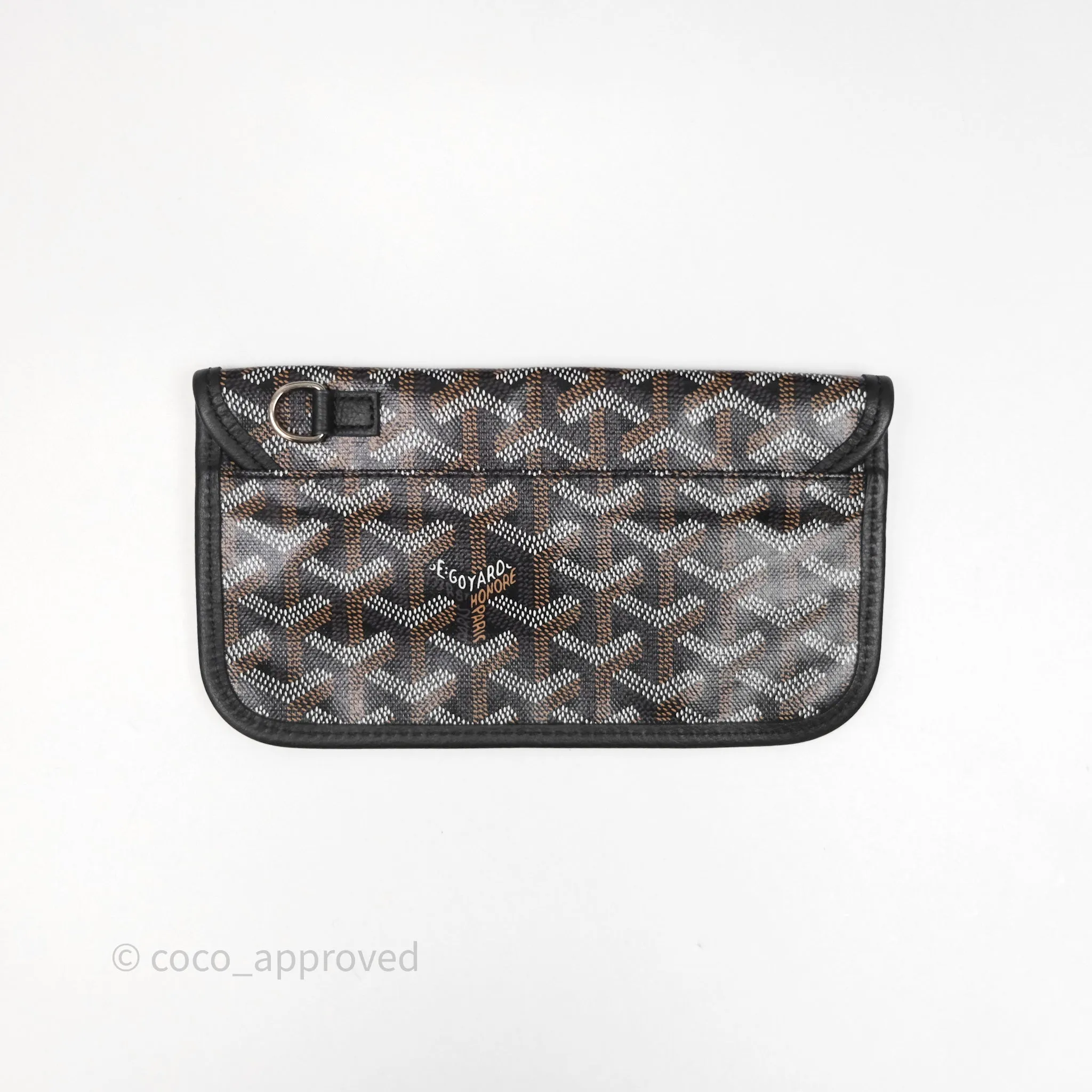 Goyard Bohme Hobo Bag Black Goyardine Canvas
