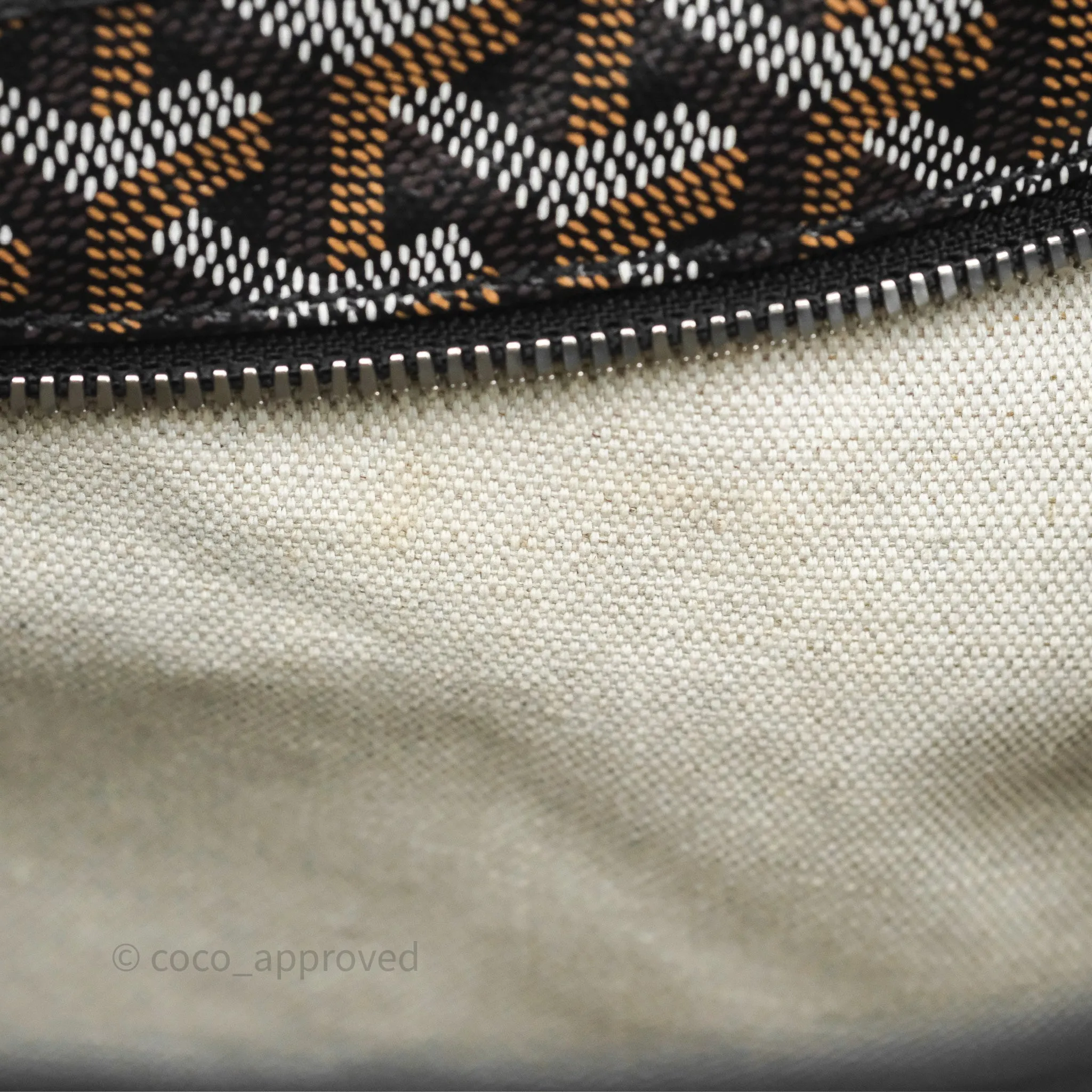 Goyard Bohme Hobo Bag Black Goyardine Canvas