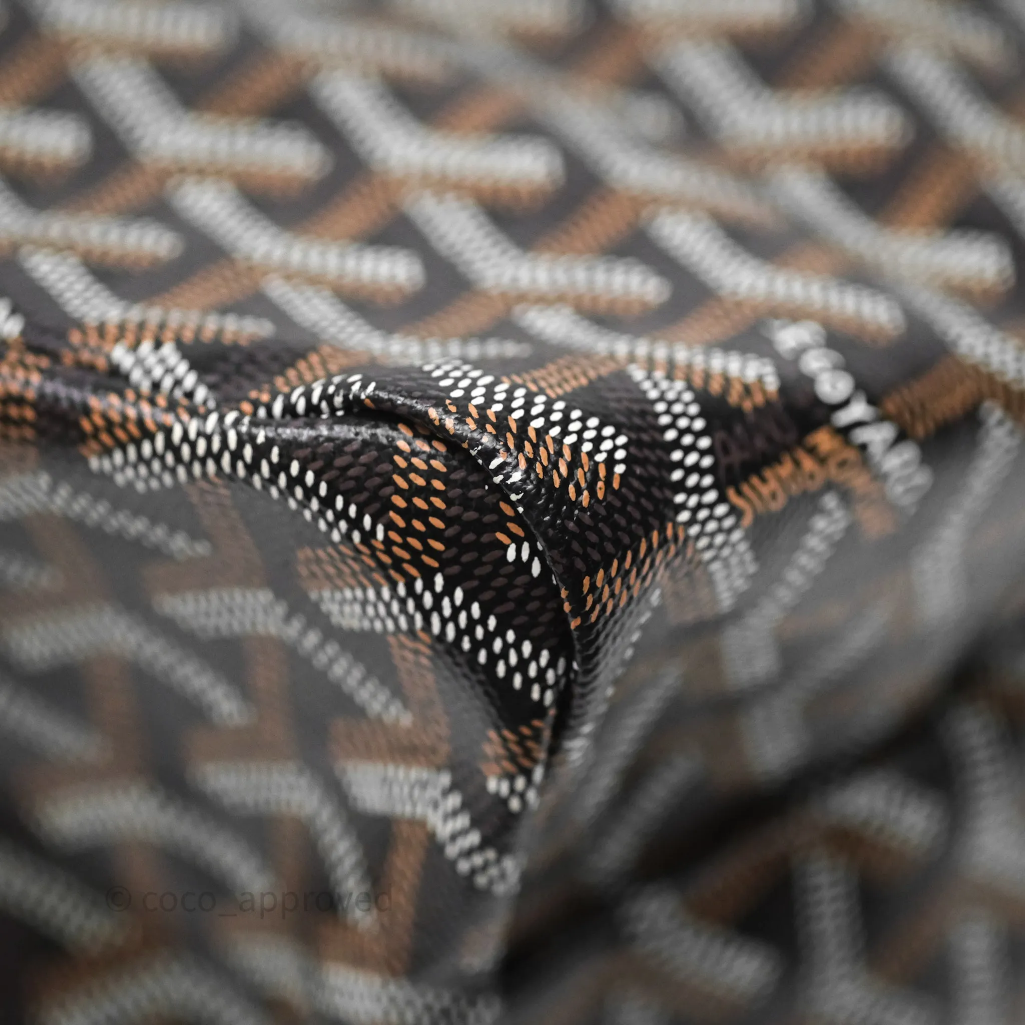 Goyard Bohme Hobo Bag Black Goyardine Canvas