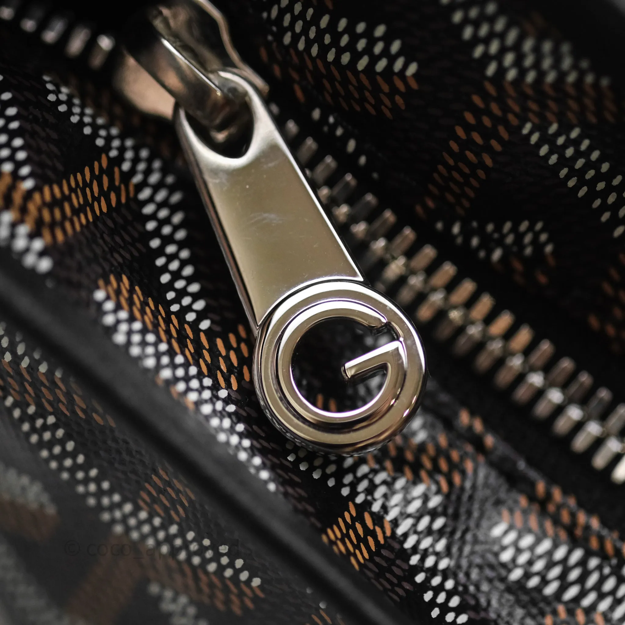 Goyard Bohme Hobo Bag Black Goyardine Canvas