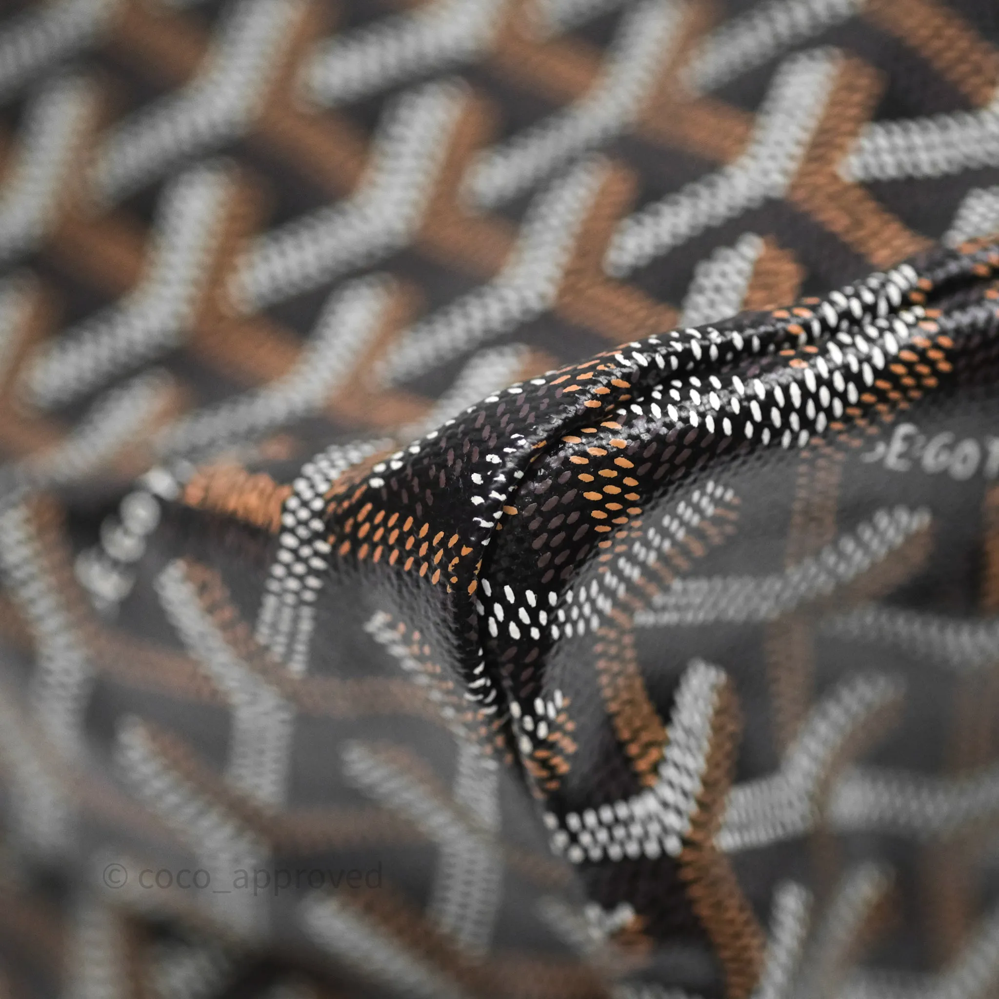 Goyard Bohme Hobo Bag Black Goyardine Canvas