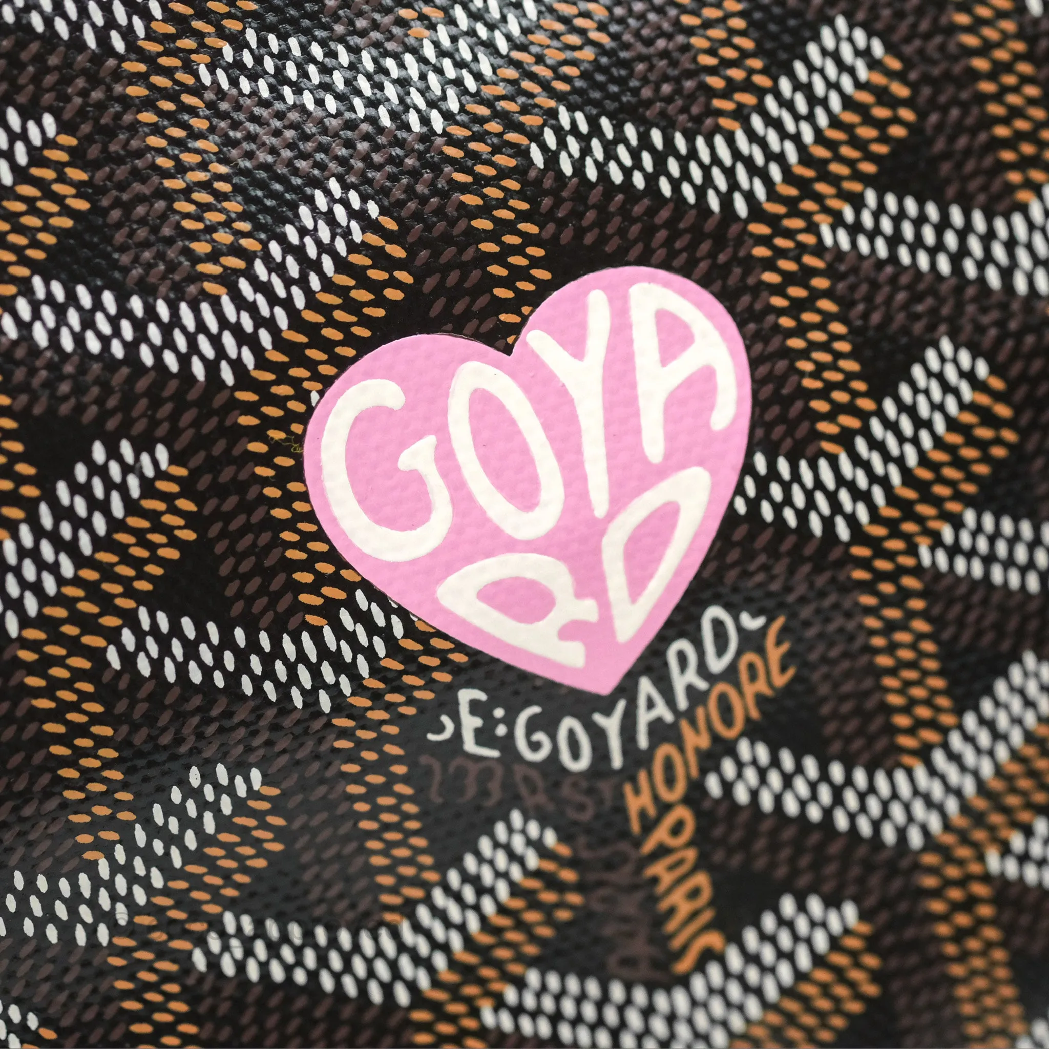 Goyard Bohme Hobo Bag Black/Tan Goyardine Canvas