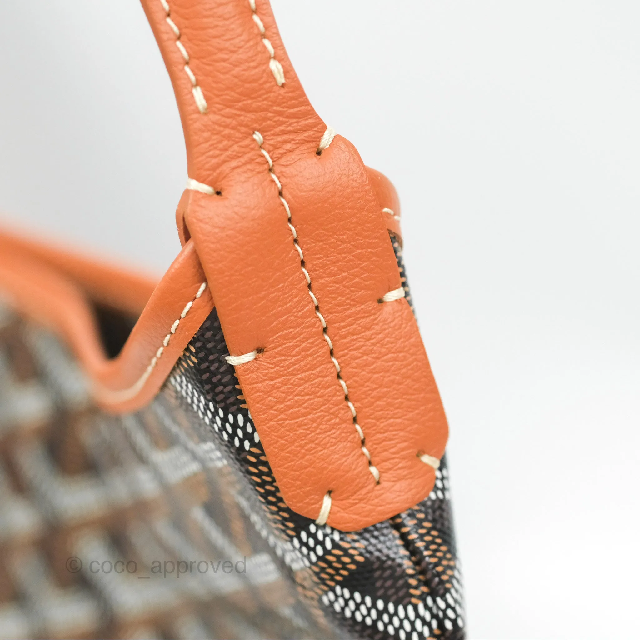 Goyard Bohme Hobo Bag Black/Tan Goyardine Canvas