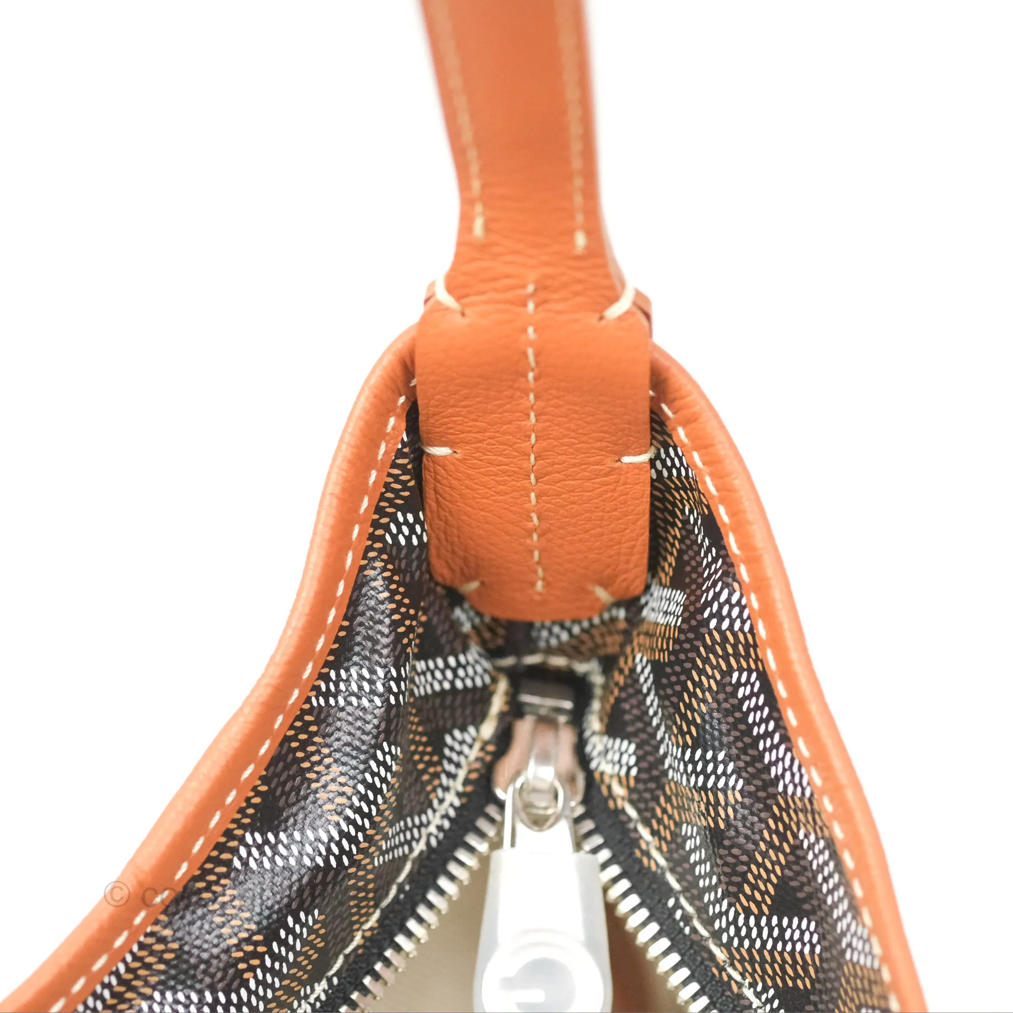 Goyard Bohme Hobo Bag Black/Tan Goyardine Canvas