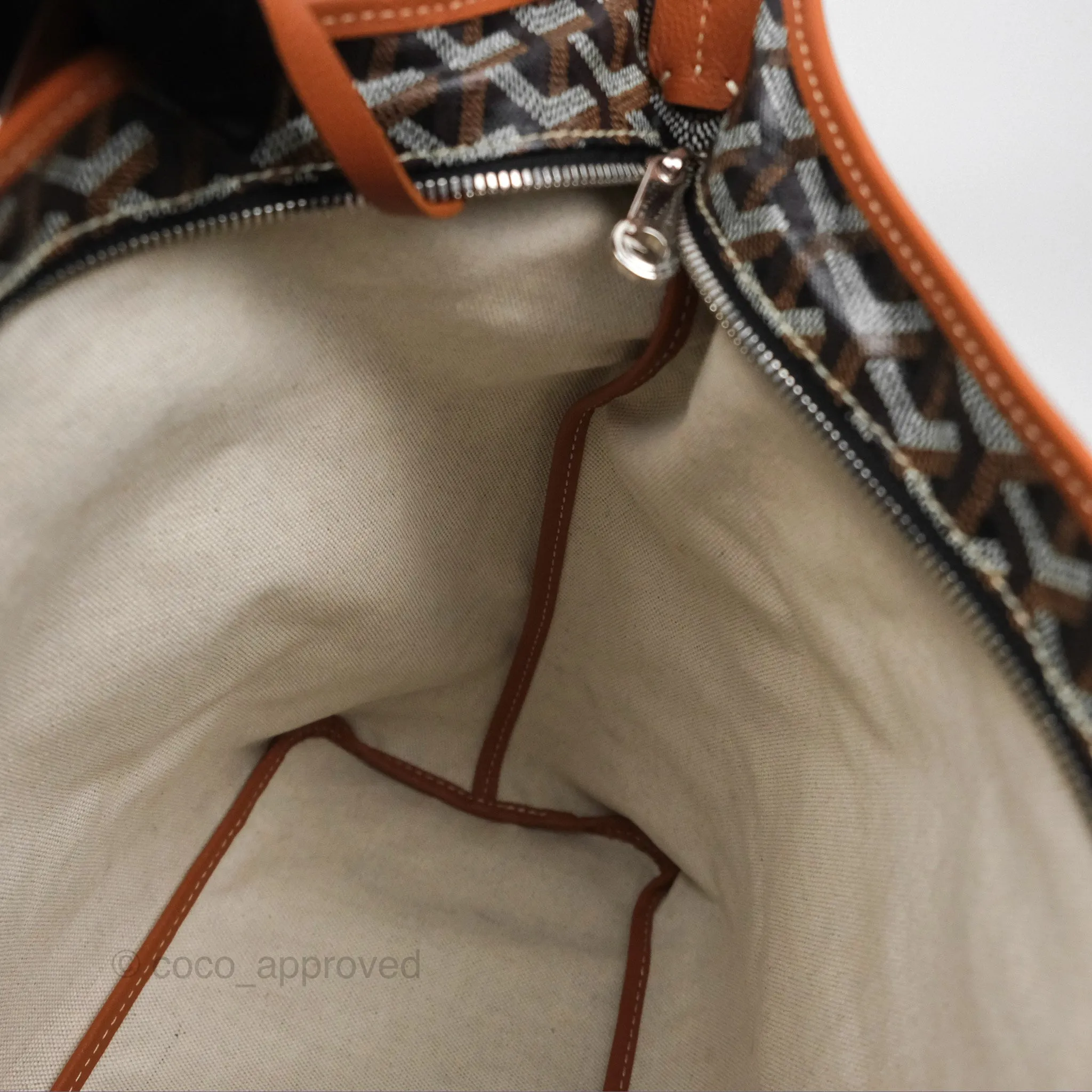 Goyard Bohme Hobo Bag Black/Tan Goyardine Canvas