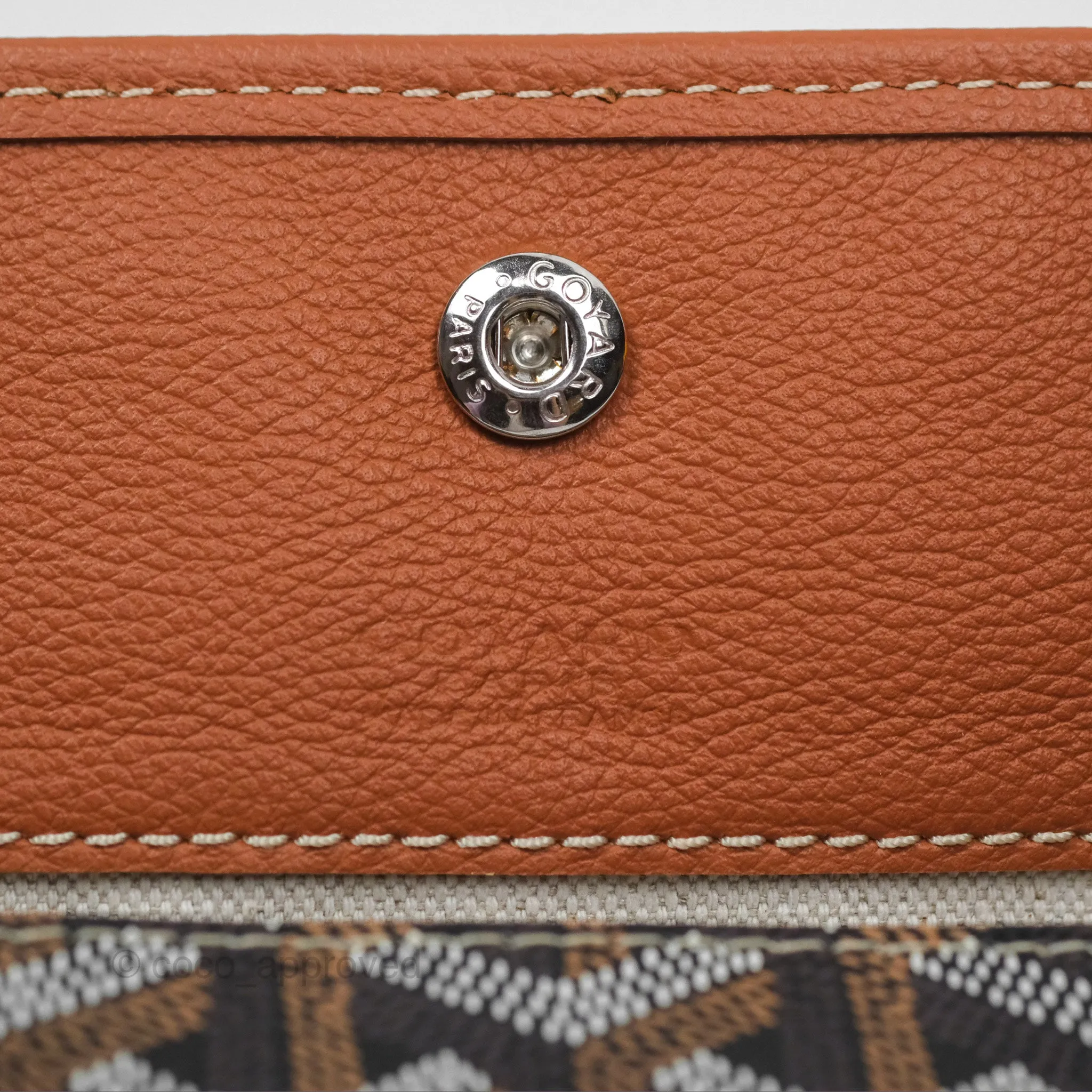 Goyard Bohme Hobo Bag Black/Tan Goyardine Canvas