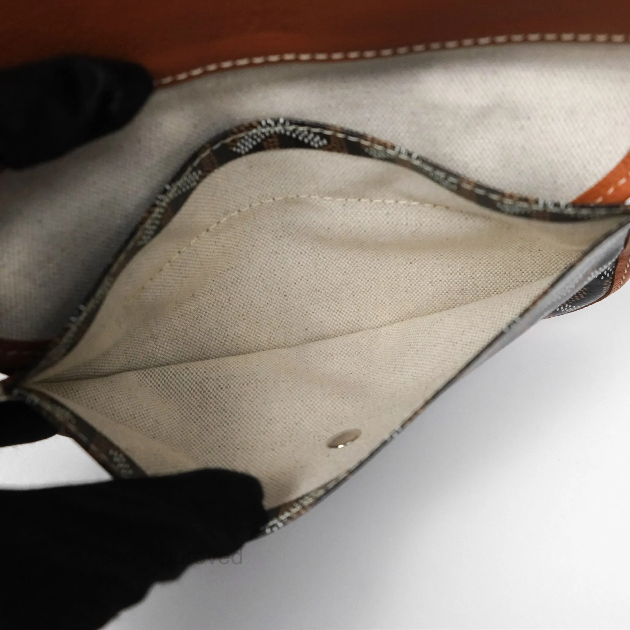 Goyard Bohme Hobo Bag Black/Tan Goyardine Canvas