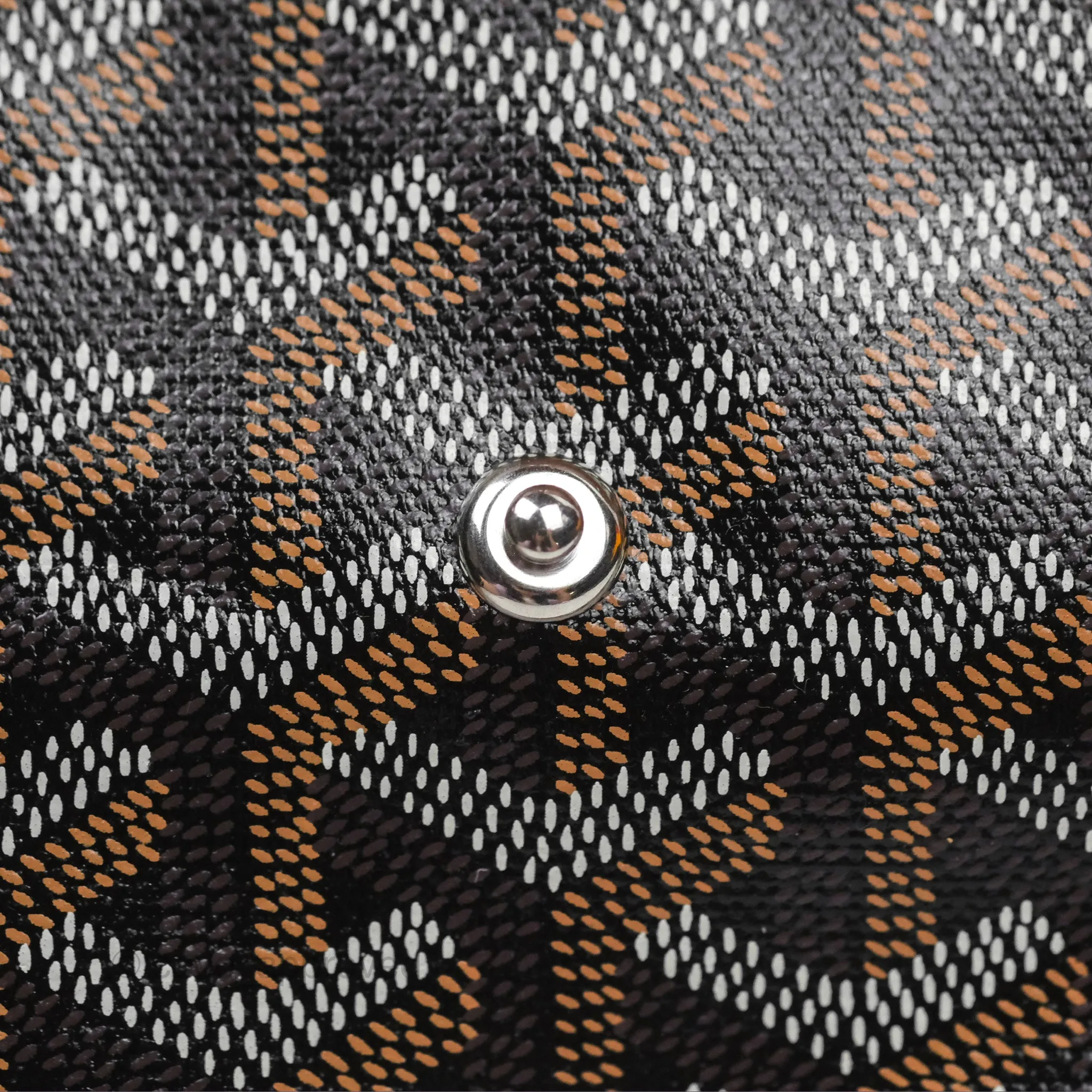 Goyard Bohme Hobo Bag Black/Tan Goyardine Canvas