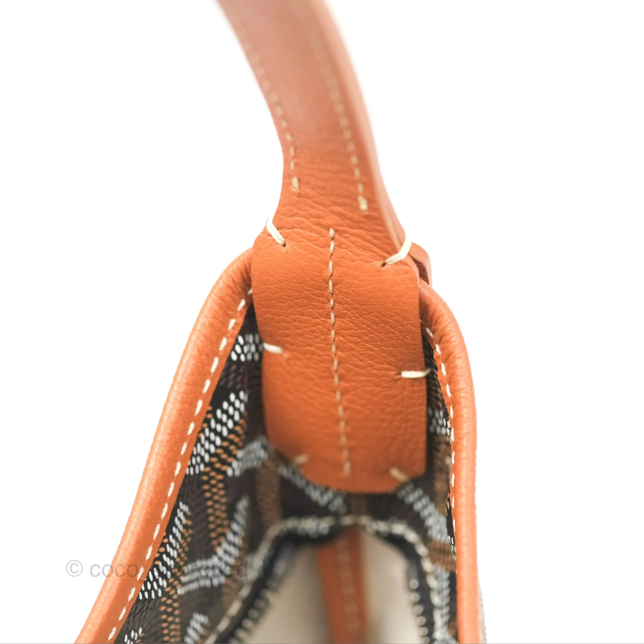 Goyard Bohme Hobo Bag Black/Tan Goyardine Canvas