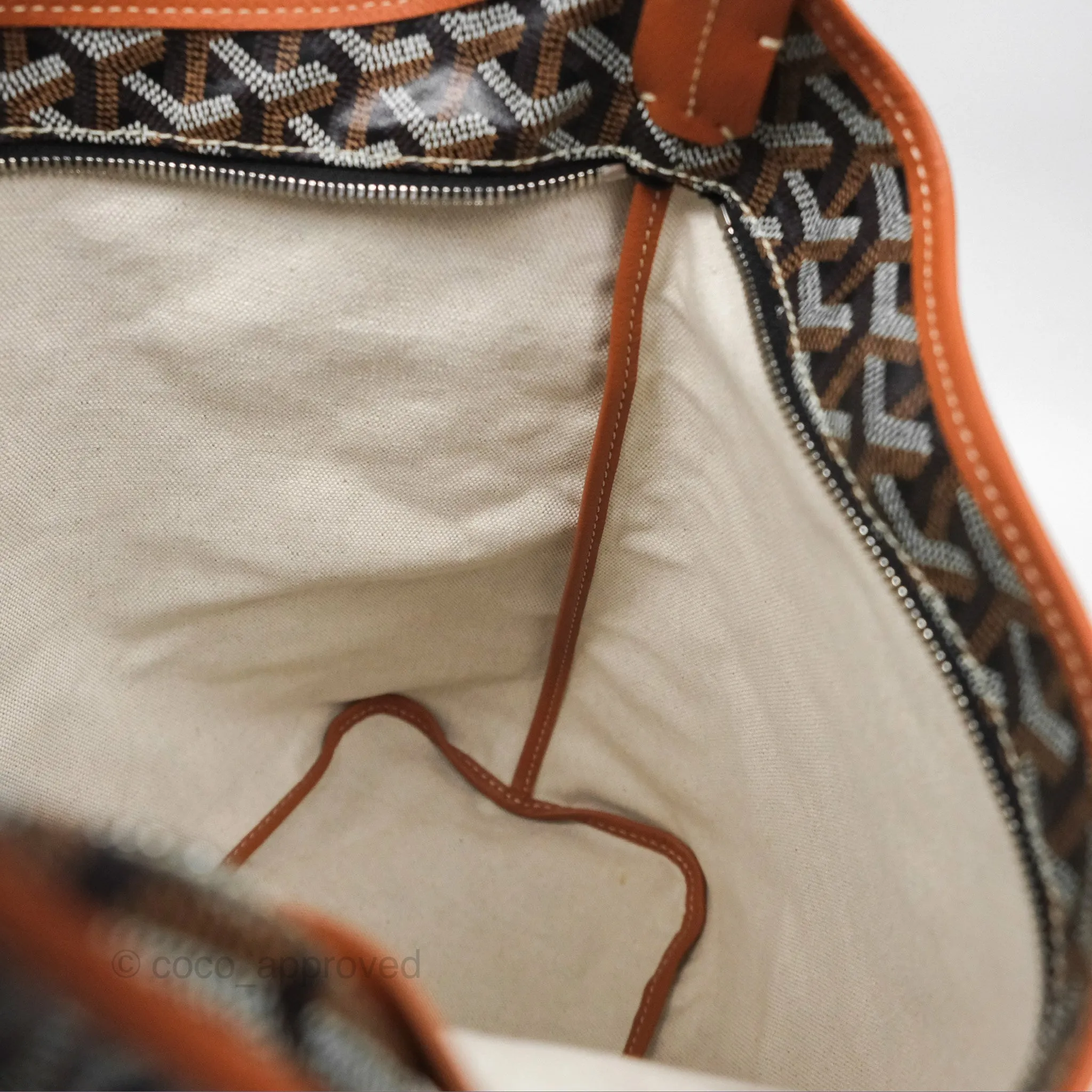 Goyard Bohme Hobo Bag Black/Tan Goyardine Canvas